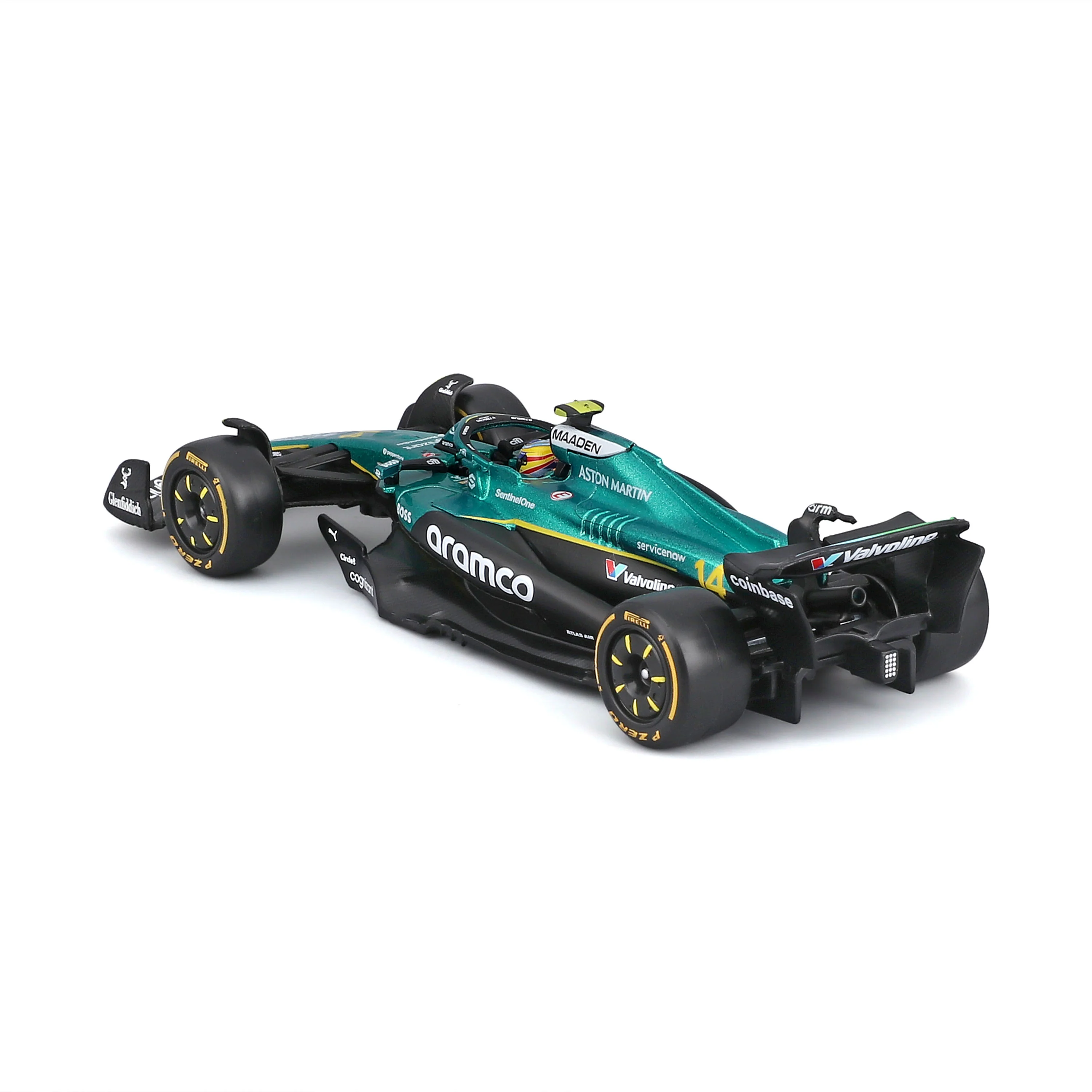 Aston Martin AMR25 2025 #14 Alonso 1:43 with helmet and display case - Image 6