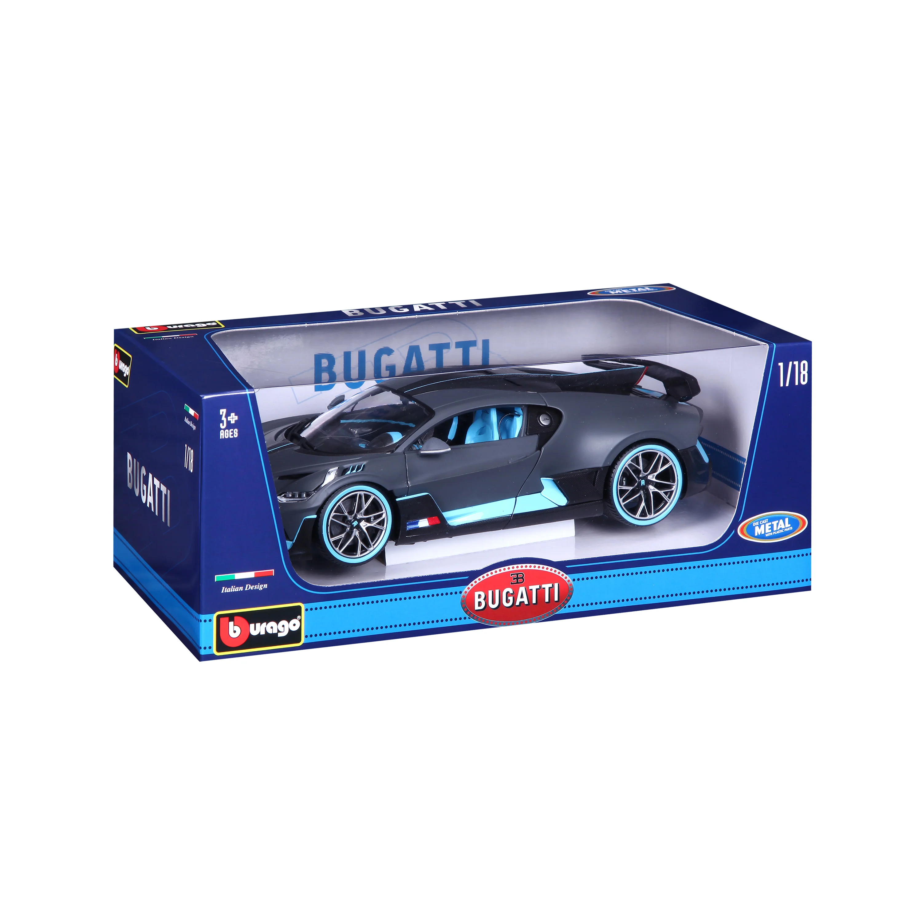 Bugatti Divo 1:18 grigio scuro - Image 2