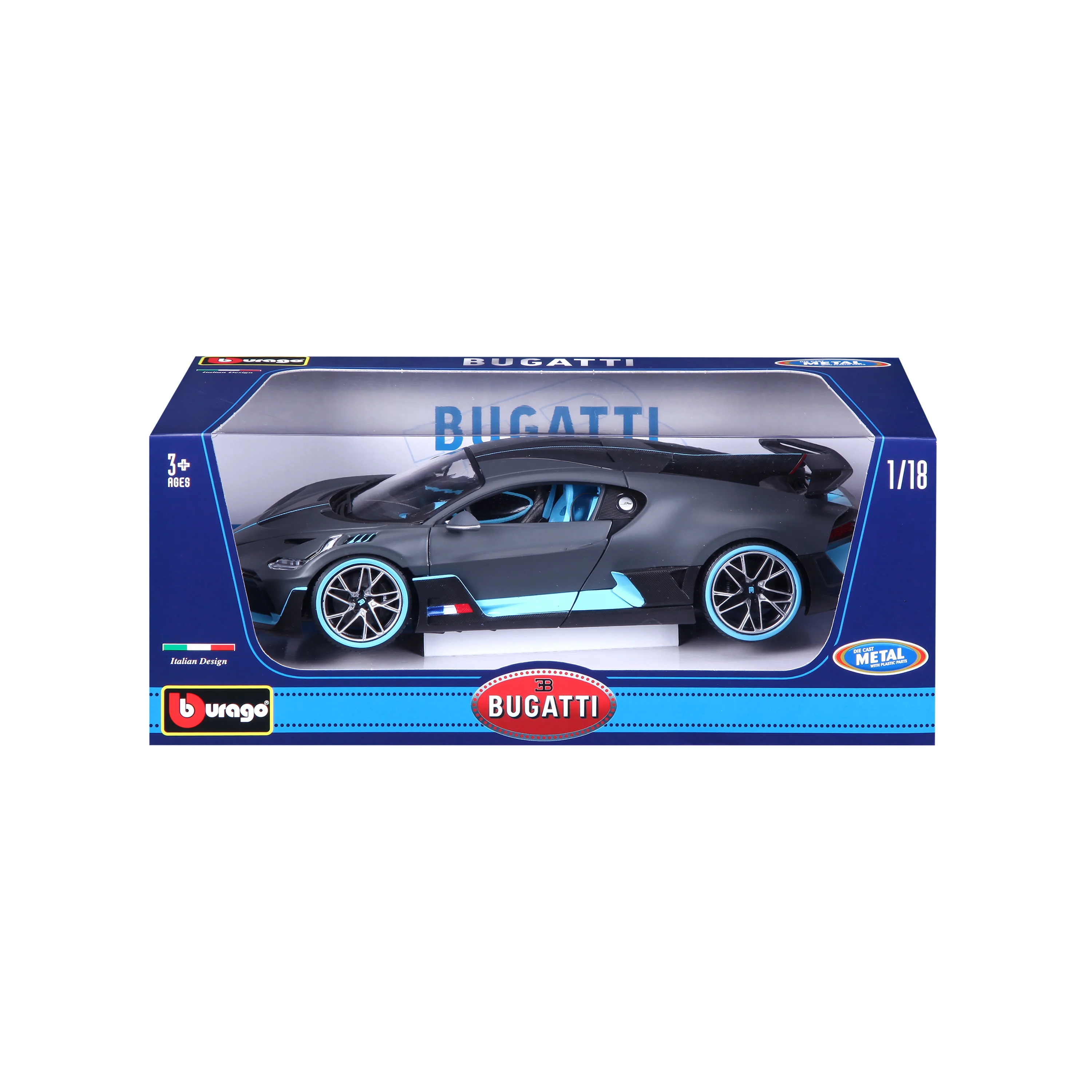 Bugatti Divo 1:18 grigio scuro - Image 7