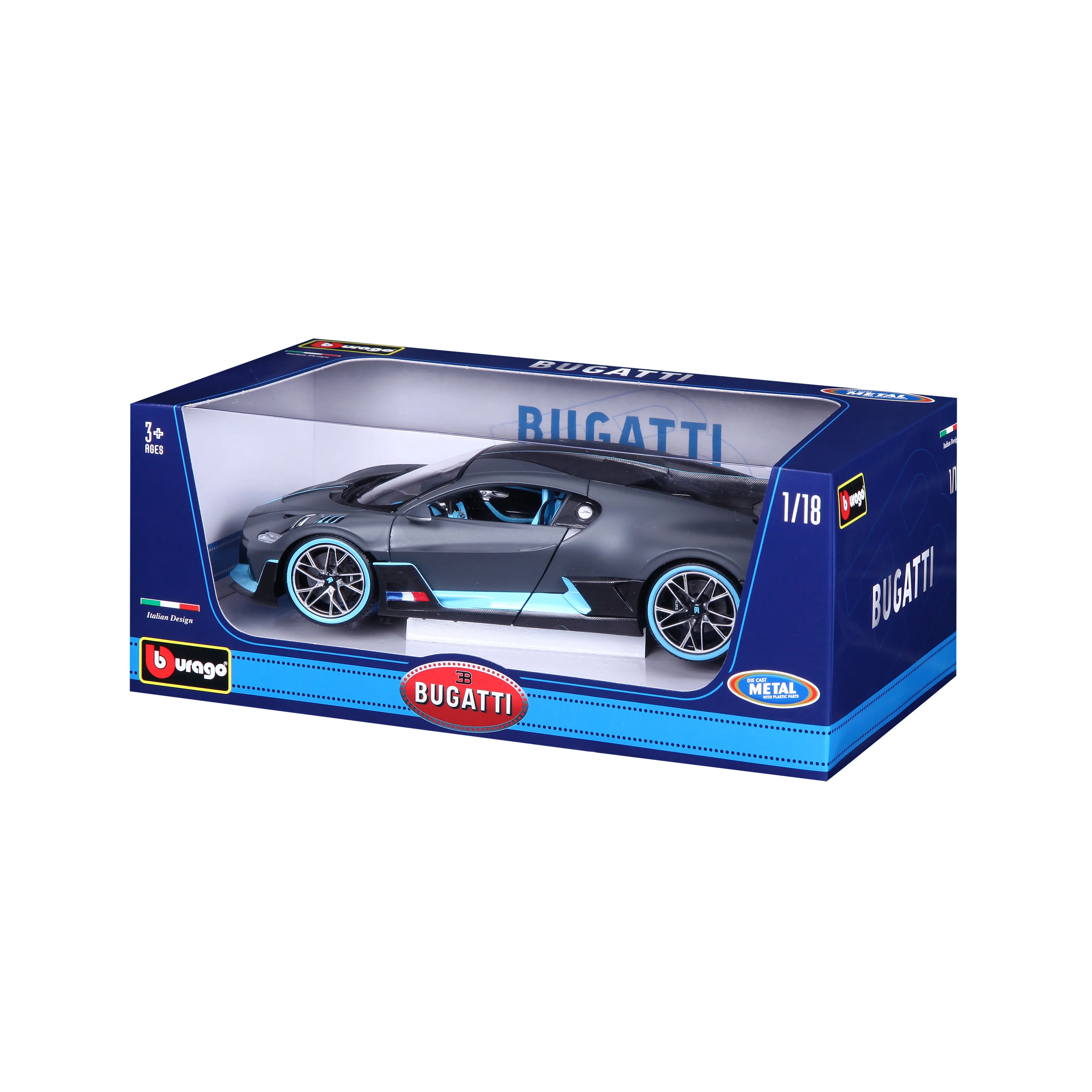 Bugatti Divo 1:18 grigio scuro - Image 8