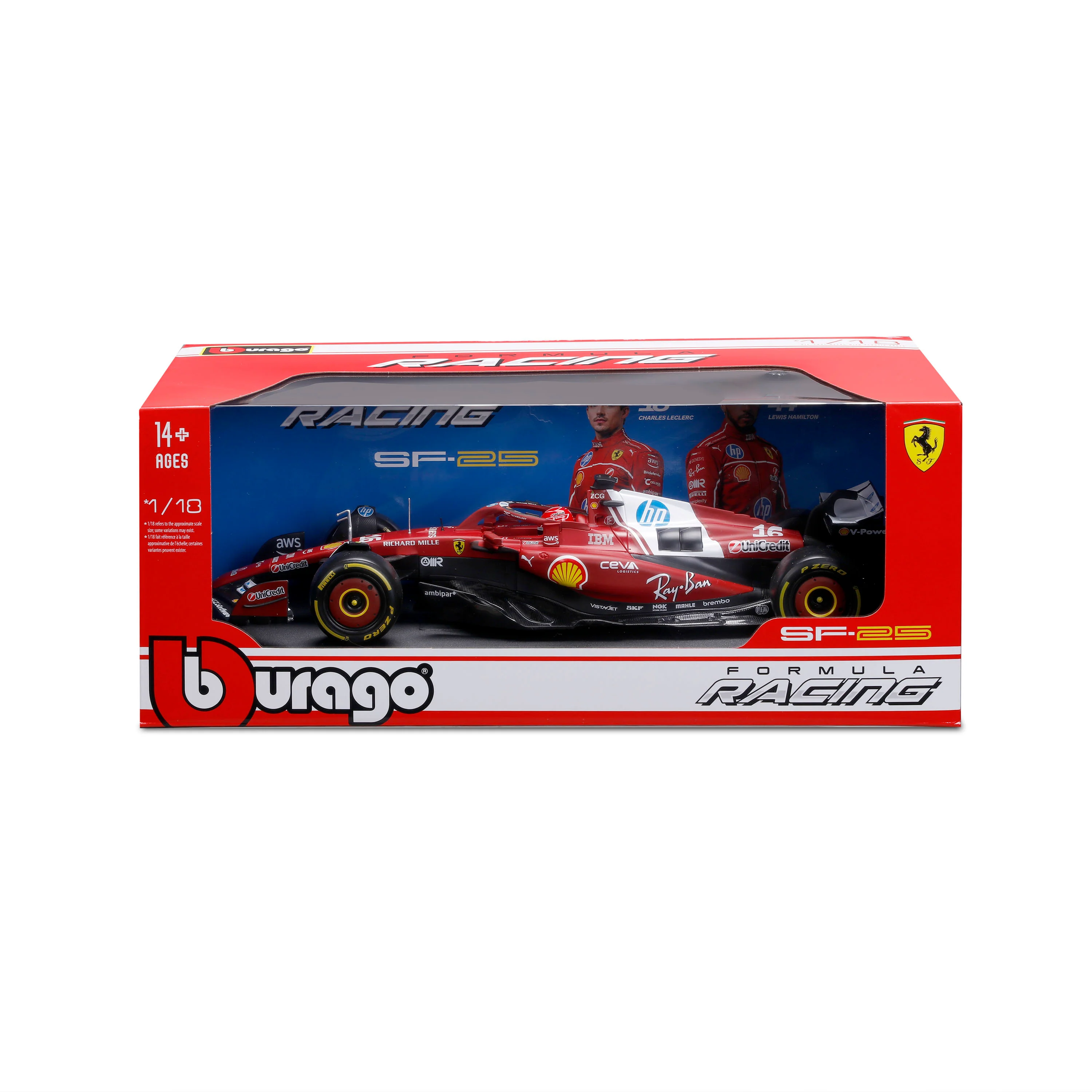 F1 Ferrari SF-25 #16 Charles Leclerc F1 2025 – 1:18 Diecast Model with Official License - Image 2