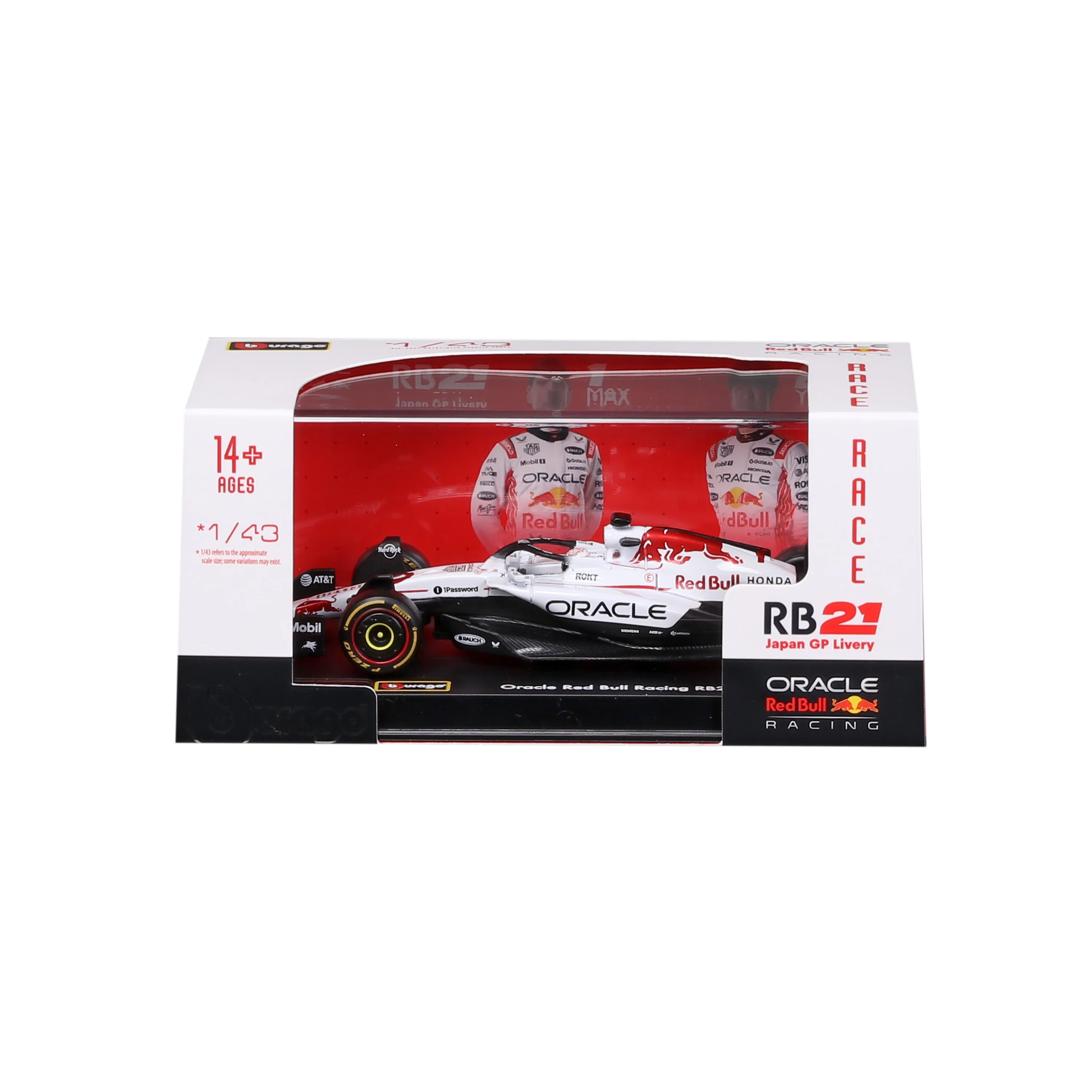 F1 RedBull Racing RB21 Livrea Giappone 2025 #1 Verstappen scala 1:43 con teca espositiva - Image 8