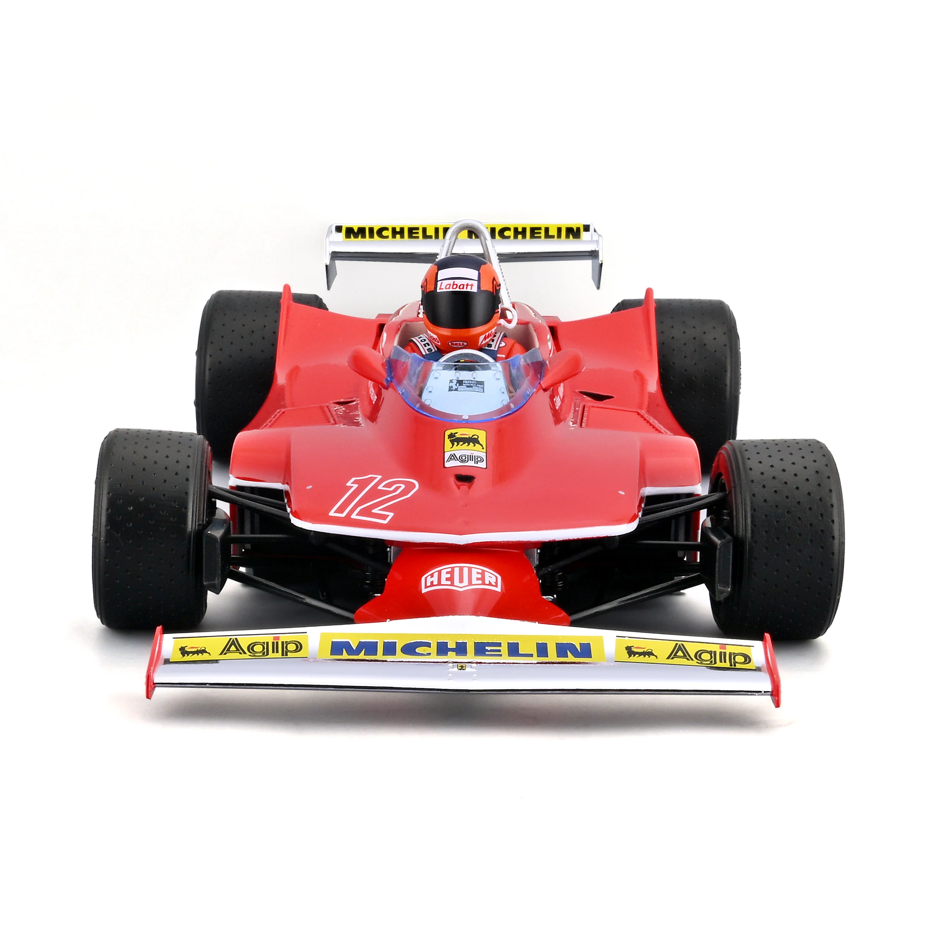 Ferrari 312 T4 #12 Gilles Villeneuve – Winner South Africa GP 1979 – 1:18 Scale with driver - Image 3