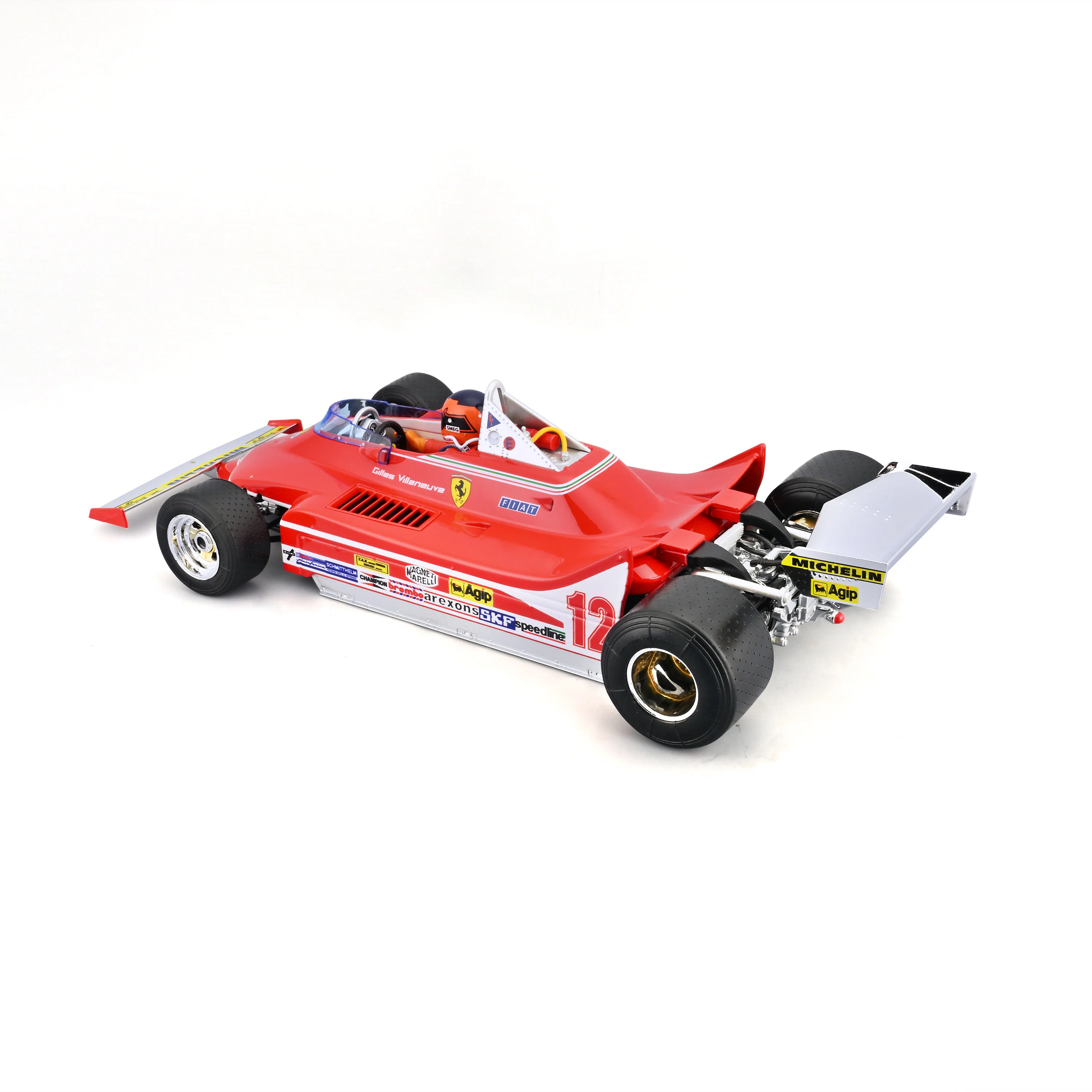 Ferrari 312 T4 #12 Gilles Villeneuve – Winner South Africa GP 1979 – 1:18 Scale with driver - Image 5
