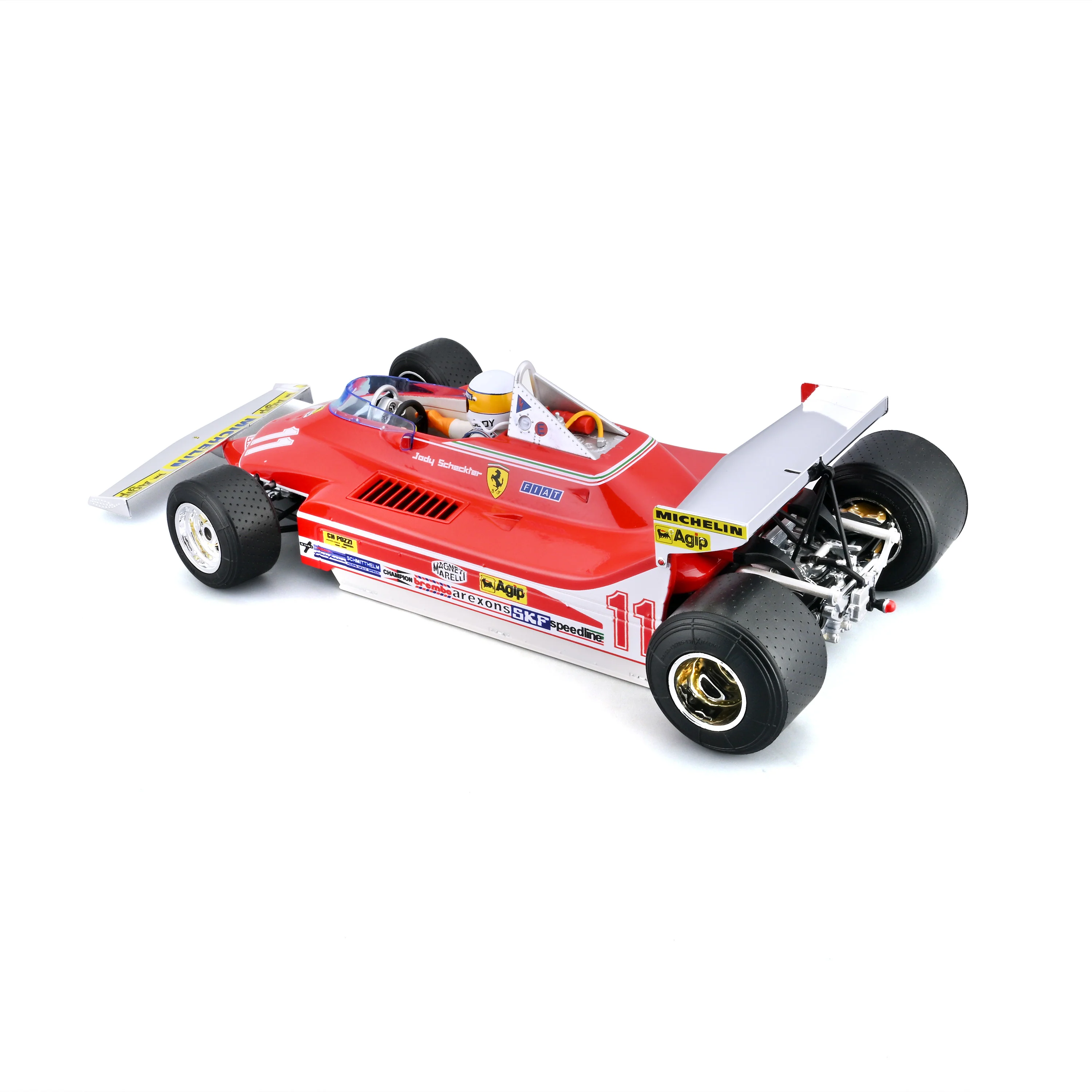 Ferrari 312 T4 'Short Tail' #11 Jody Scheckter – Monaco GP 1979 Winner – 1:18 scale with driver - Image 3
