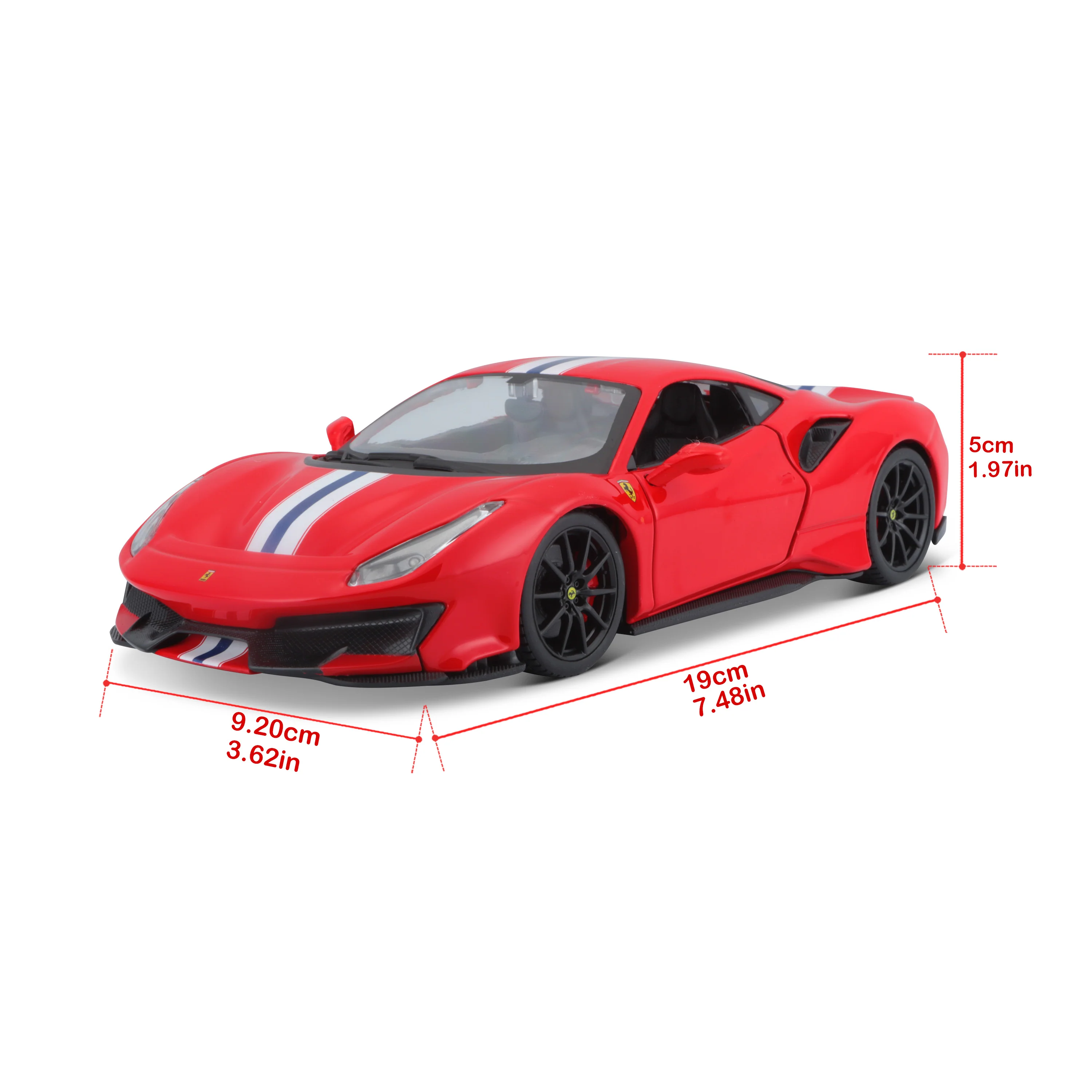Ferrari 488 Pista R&P 1:24 Red - Image 11