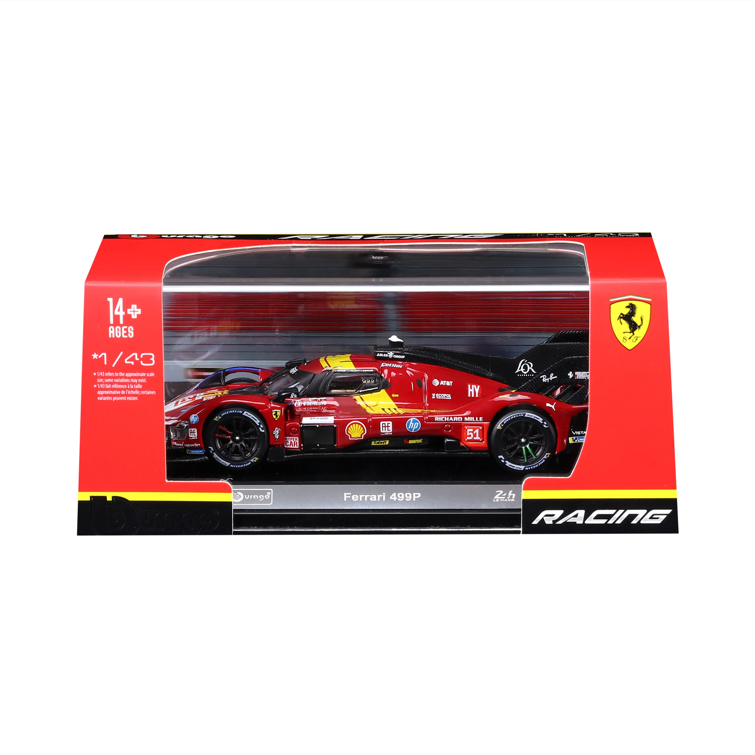FERRARI 499P 24H LMH Hypercar 2025 n° 51 1:43 con teca espositiva - Image 8
