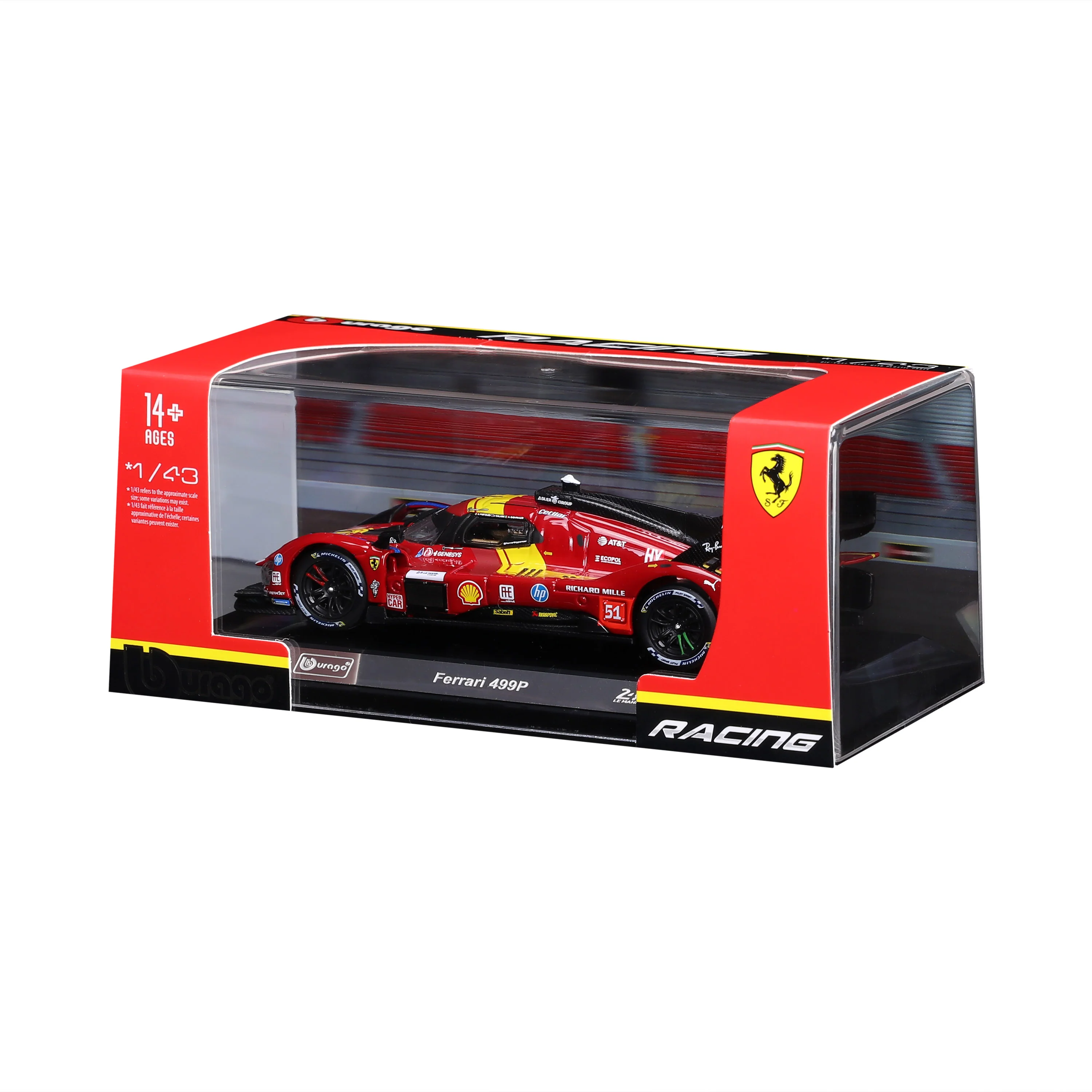 FERRARI 499P 24H LMH Hypercar 2025 n° 51 1:43 con teca espositiva - Image 9