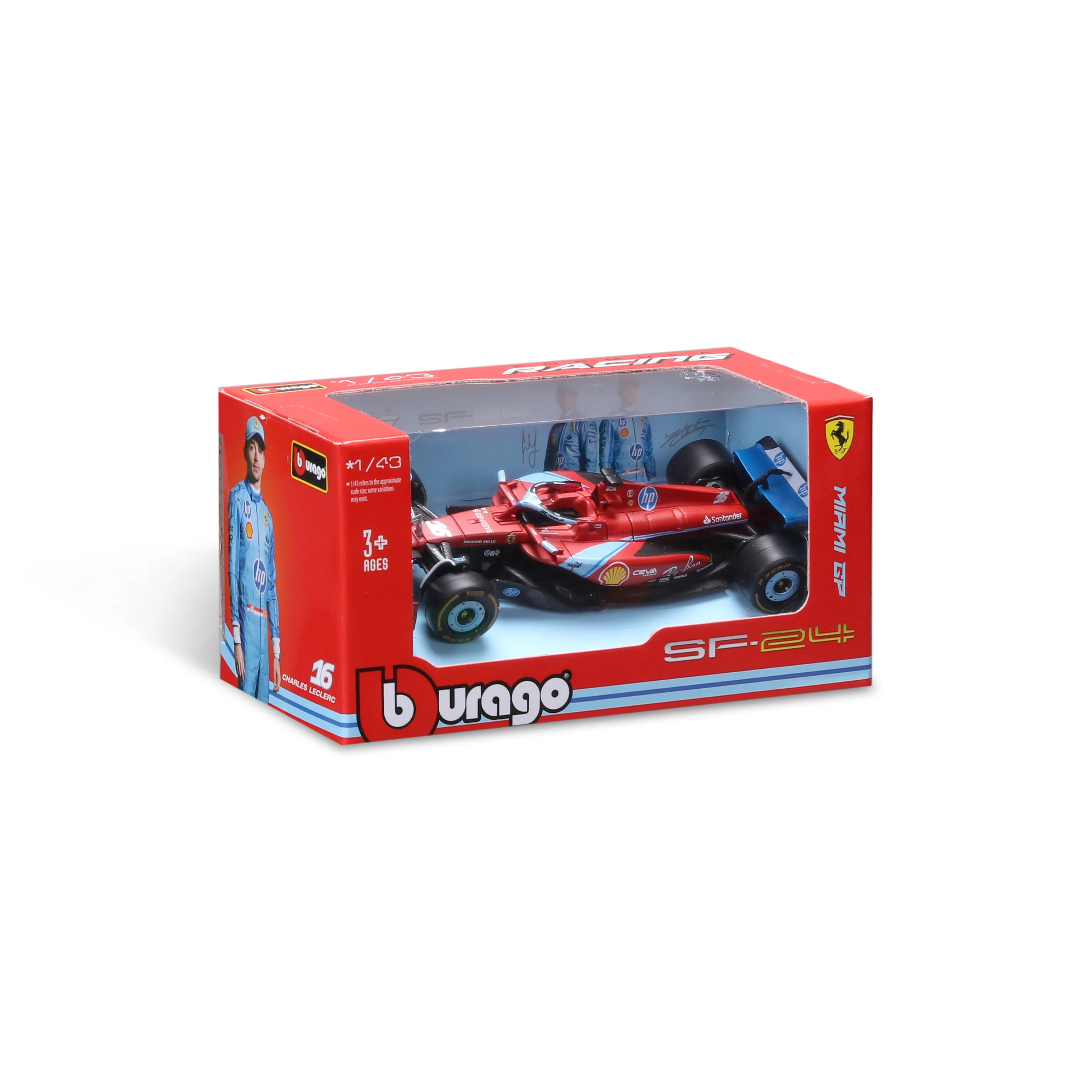 Ferrari F1 SF-24 Charles Leclerc #16 Miami GP 2024 Livery 1:43 - Image 2
