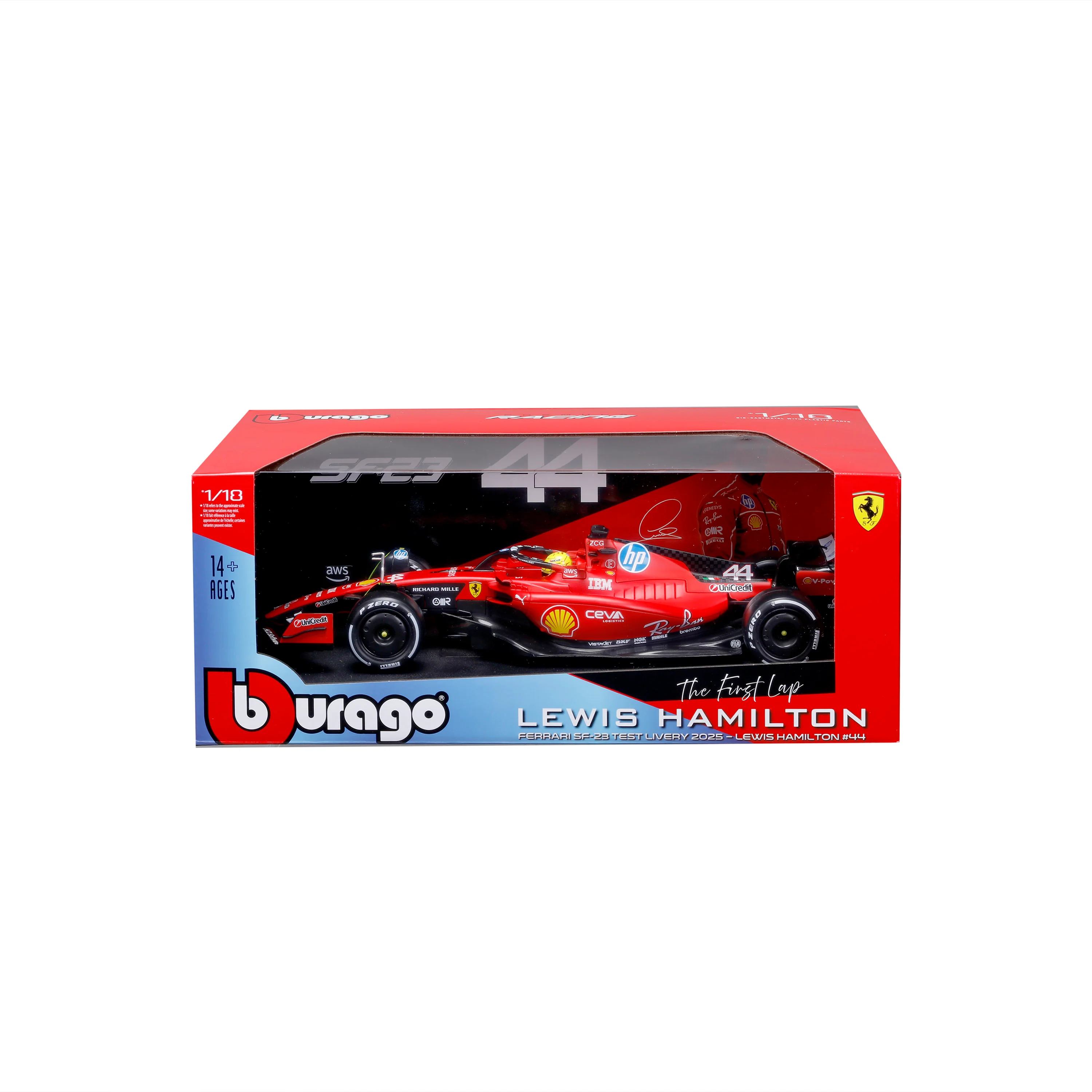 Ferrari SF-23 #44 Hamilton Test Fiorano 1:18 – Diecast Model with Official License - Image 2