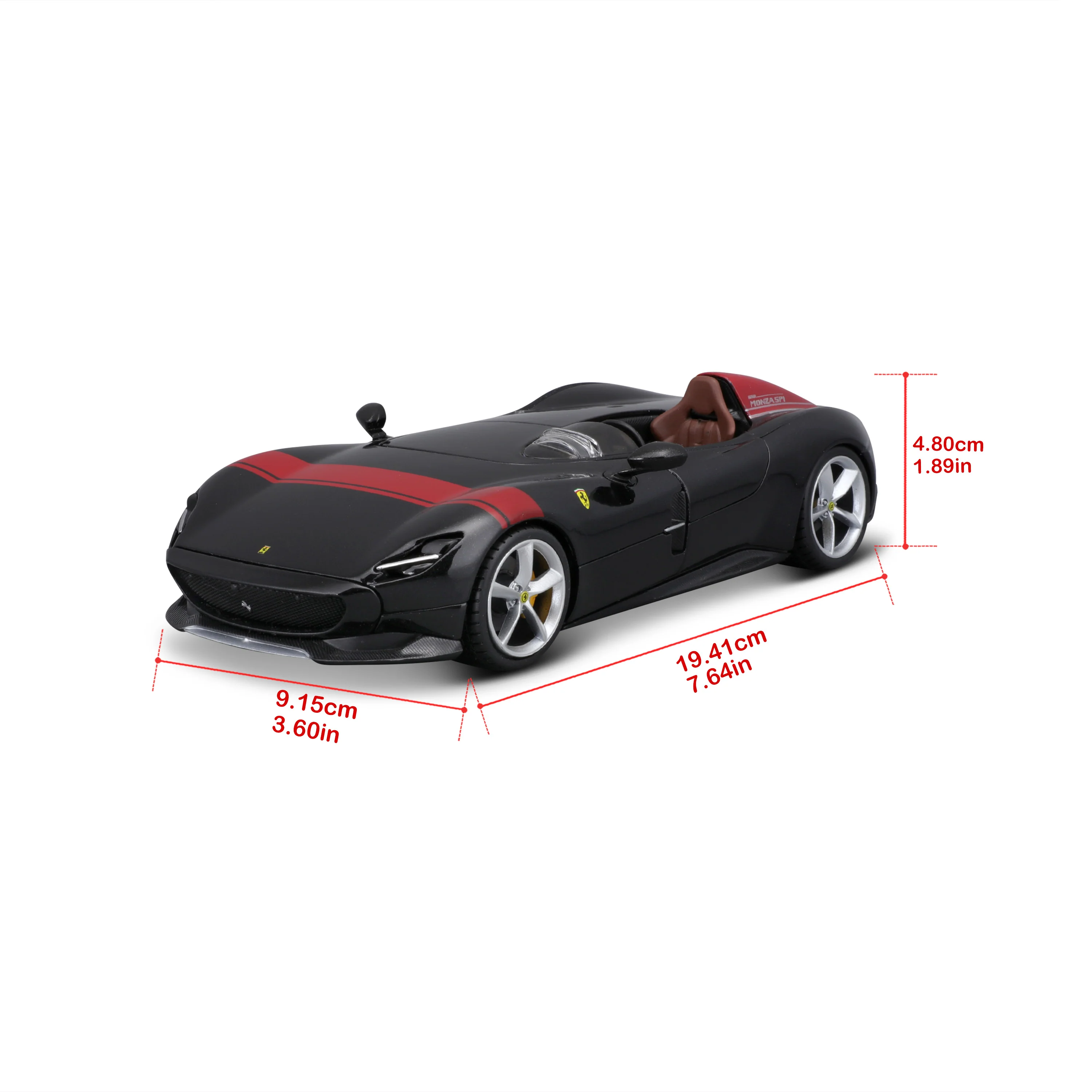 Ferrari Monza SP1 R&P 1:24 Black - Image 10