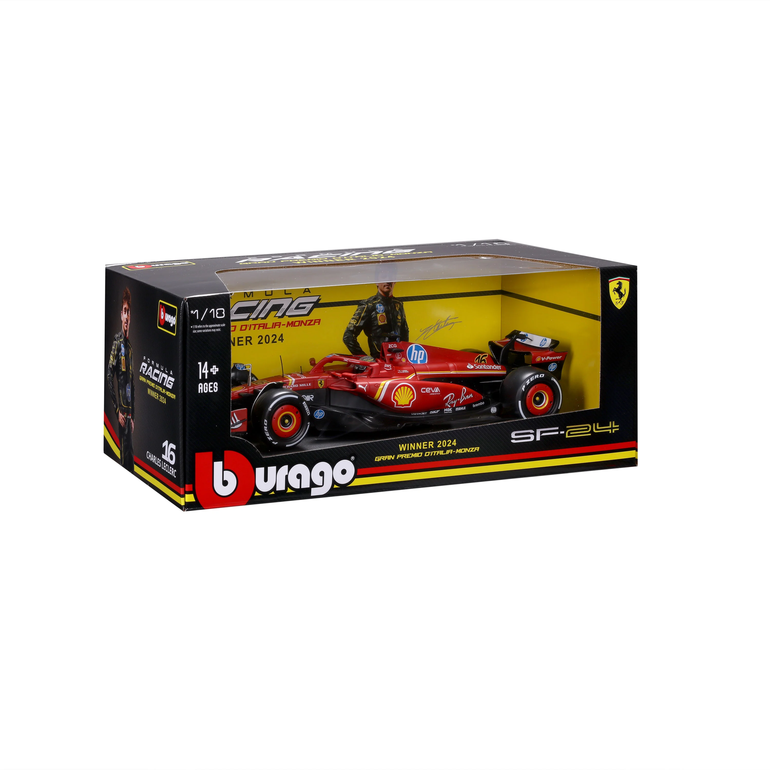 Ferrari SF-24 #16 Charles Leclerc – Winner Monza GP 2024 – 1:18 Scale - Image 2