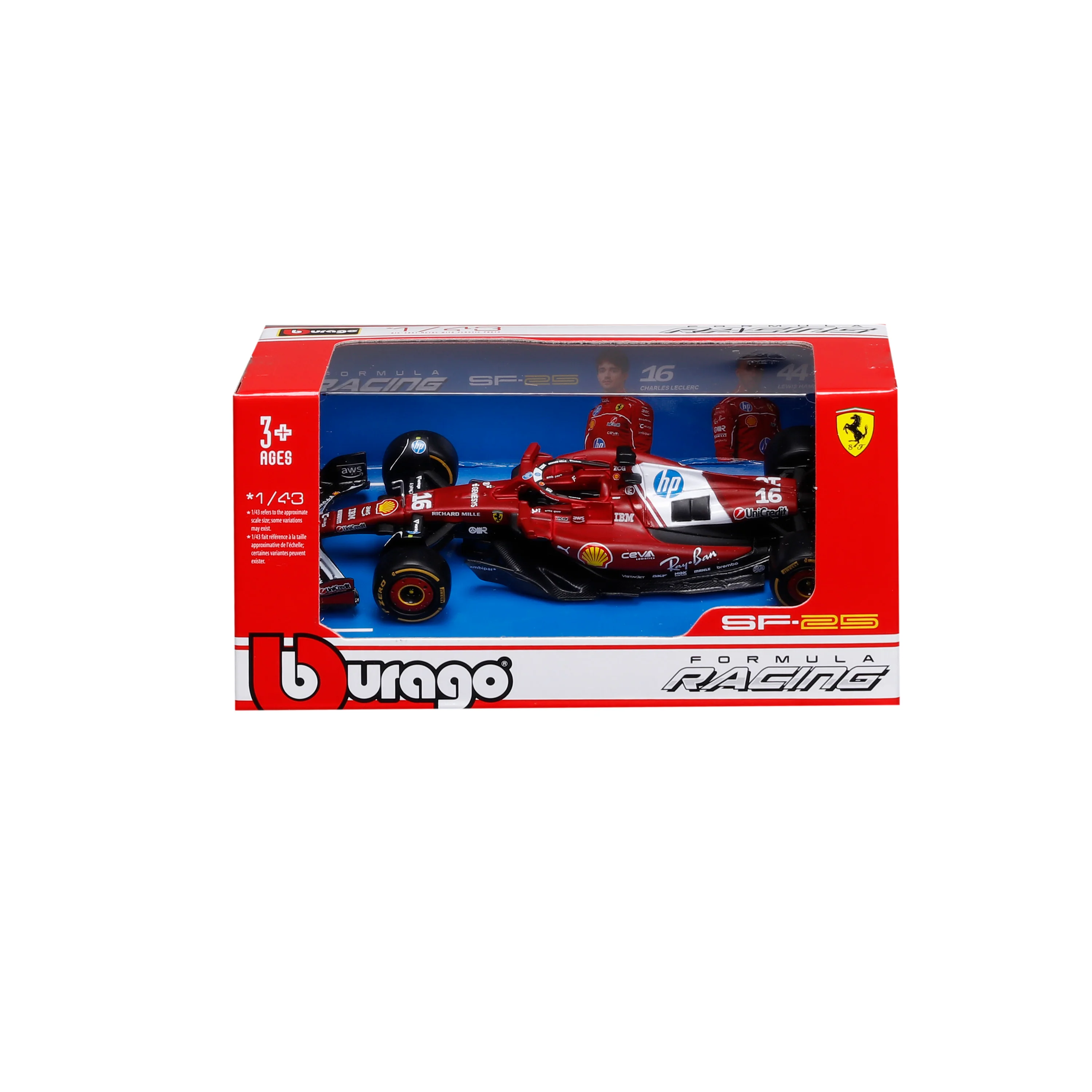 Ferrari SF-25 #16 Charles Leclerc F1 2025 – 1:43 Diecast Model with Official License - Image 2
