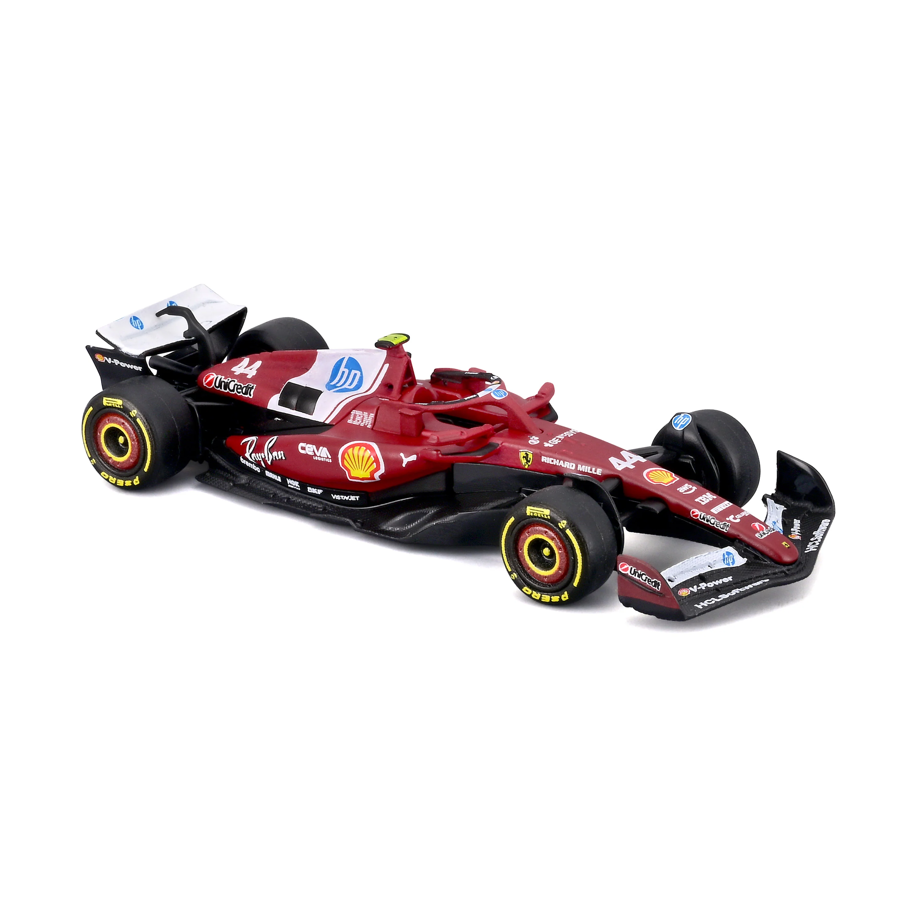 Ferrari SF-25 #44 Lewis Hamilton 1:64 with display case - Image 6