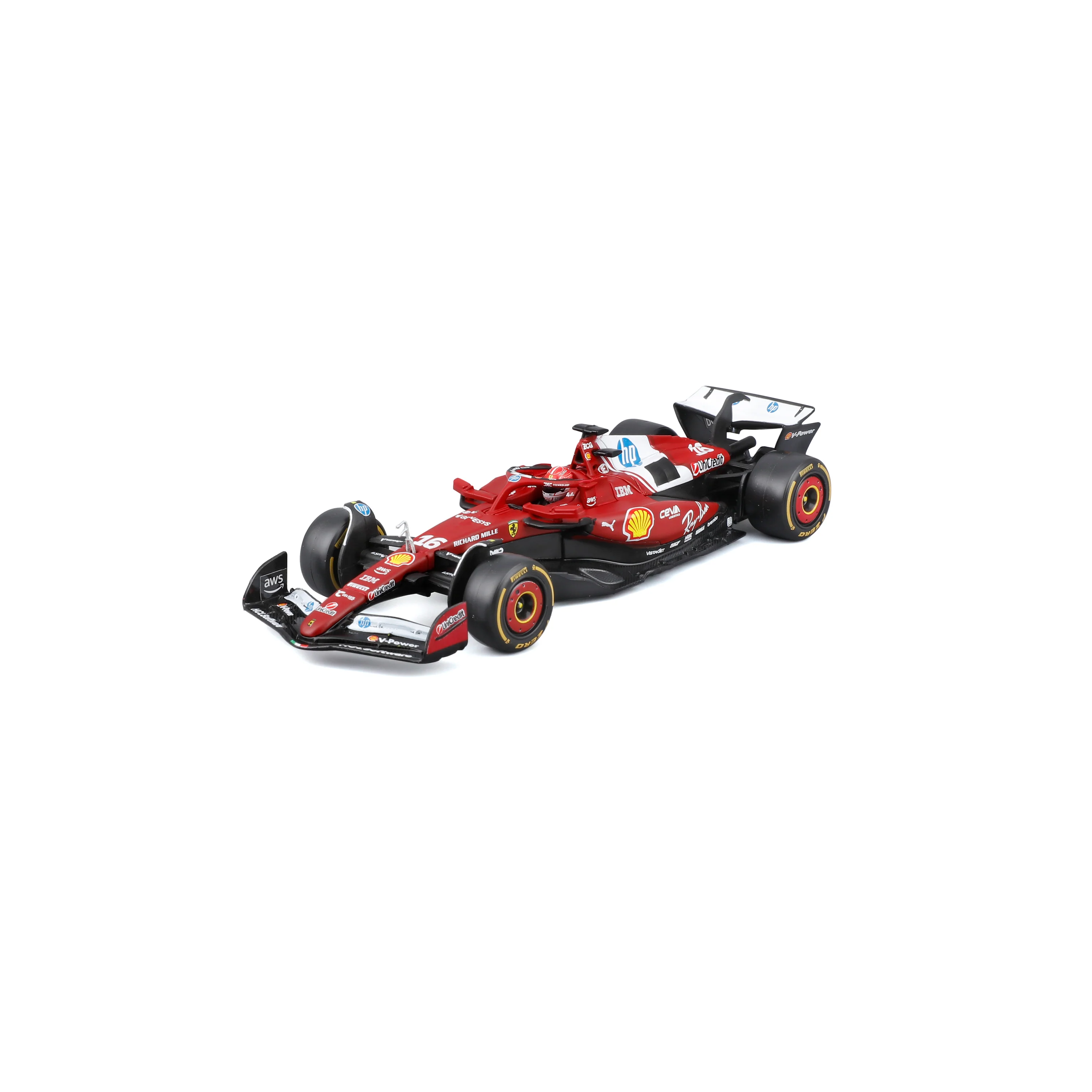 Ferrari SF-25 Charles Leclerc #16 F1 2025 – 1:43 Diecast Model with Display Case - Image 3
