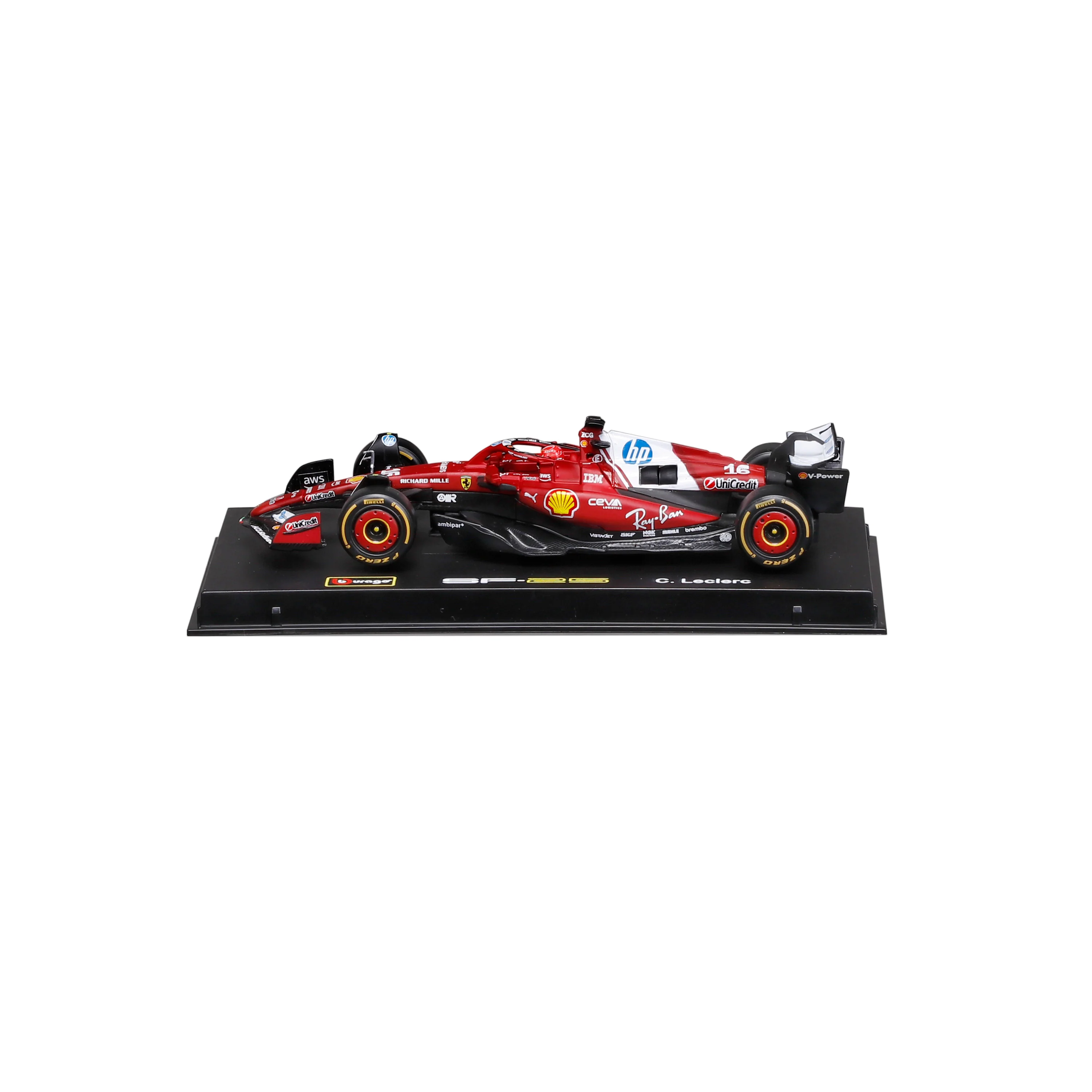 Ferrari SF-25 Charles Leclerc #16 F1 2025 – 1:43 Diecast Model with Display Case - Image 4