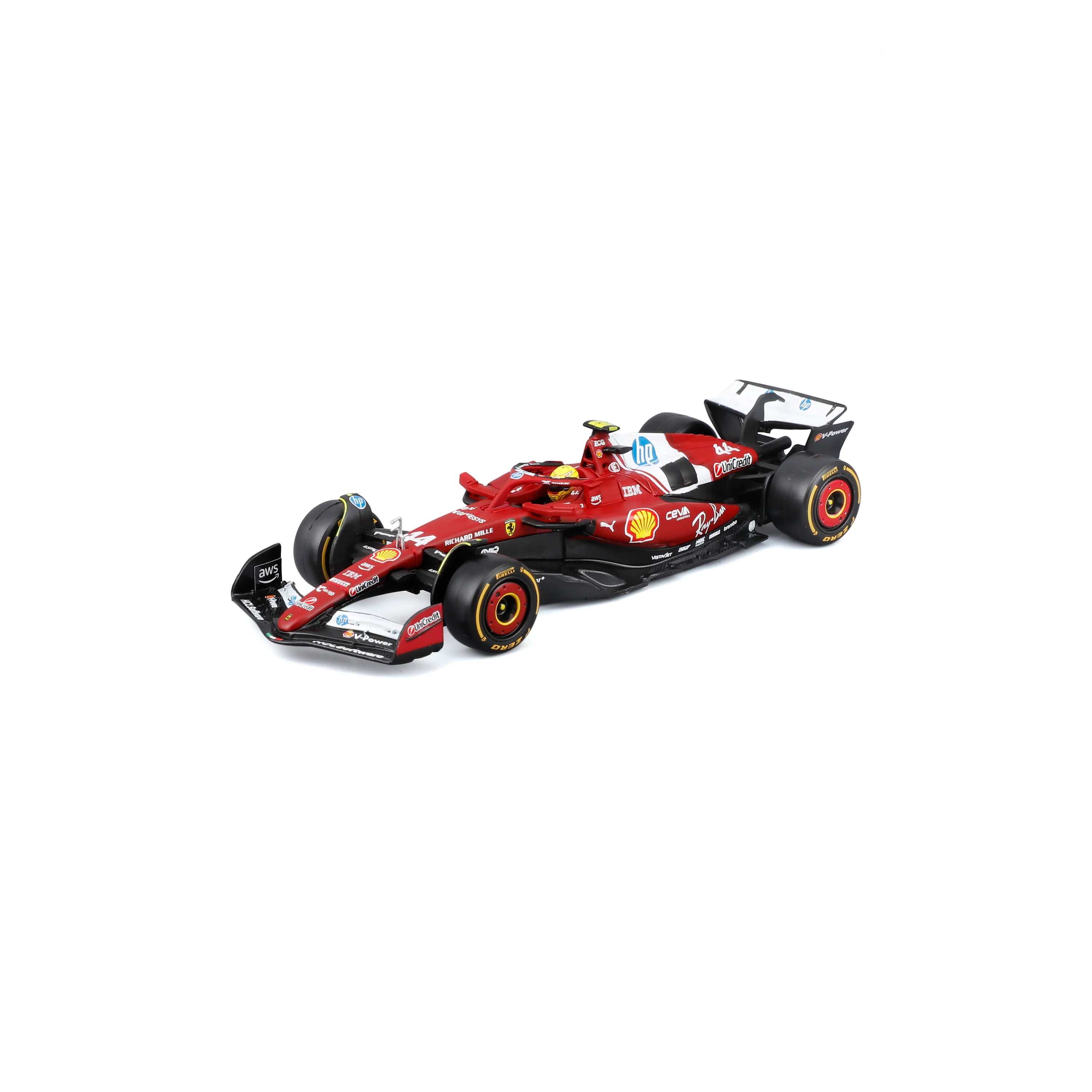 Ferrari SF-25 Lewis Hamilton #44 F1 2025 – 1:43 Diecast Model with Display Case - Image 3