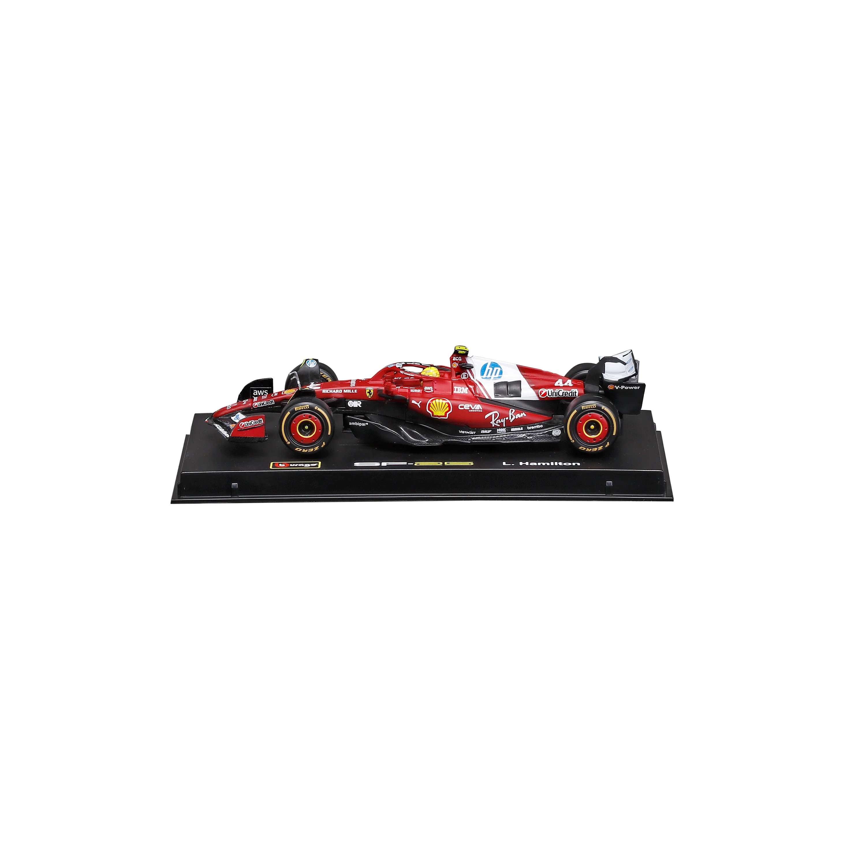 Ferrari SF-25 Lewis Hamilton #44 F1 2025 – 1:43 Diecast Model with Display Case - Image 4