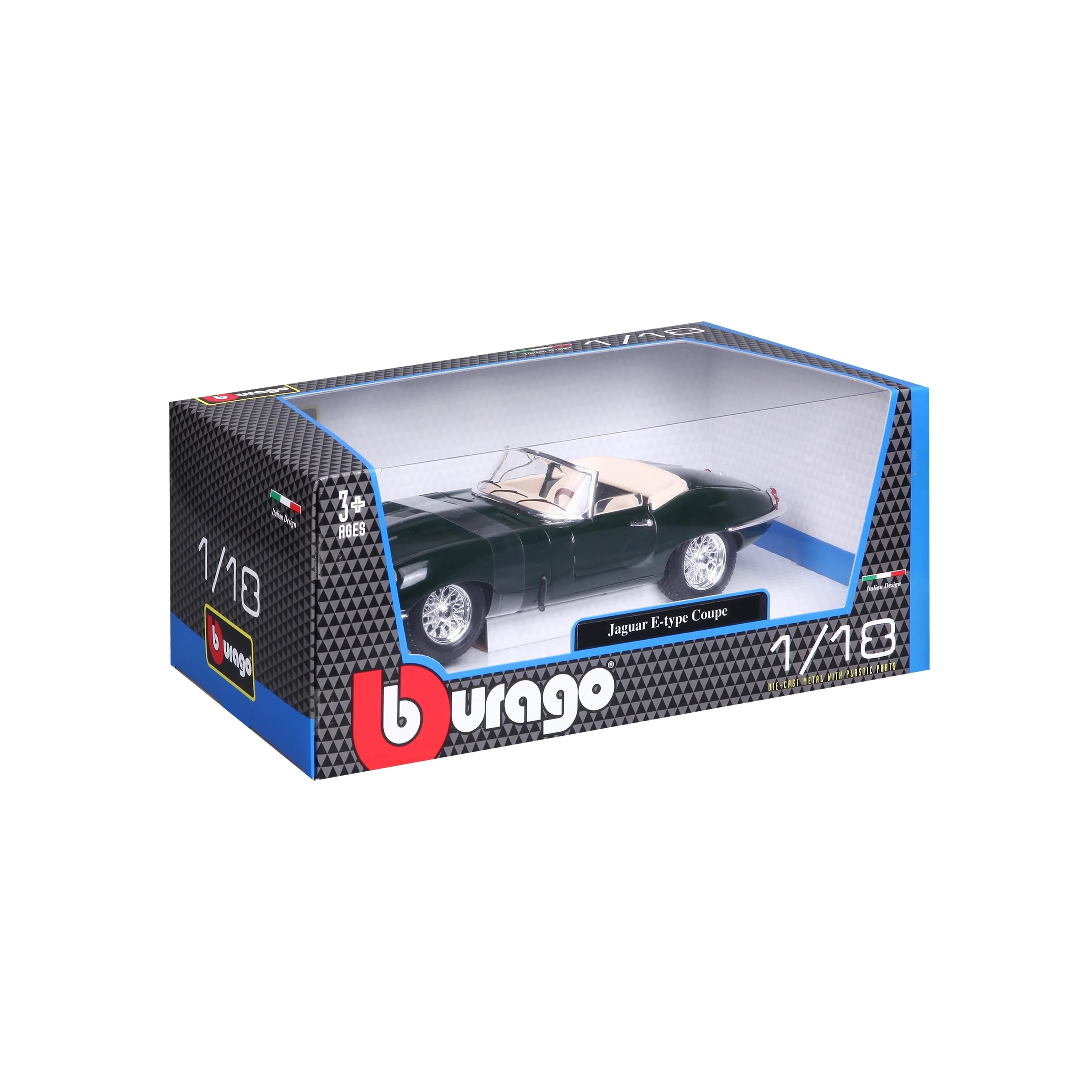 Jaguar E-type Cabriolet 1:18 verde - Image 2