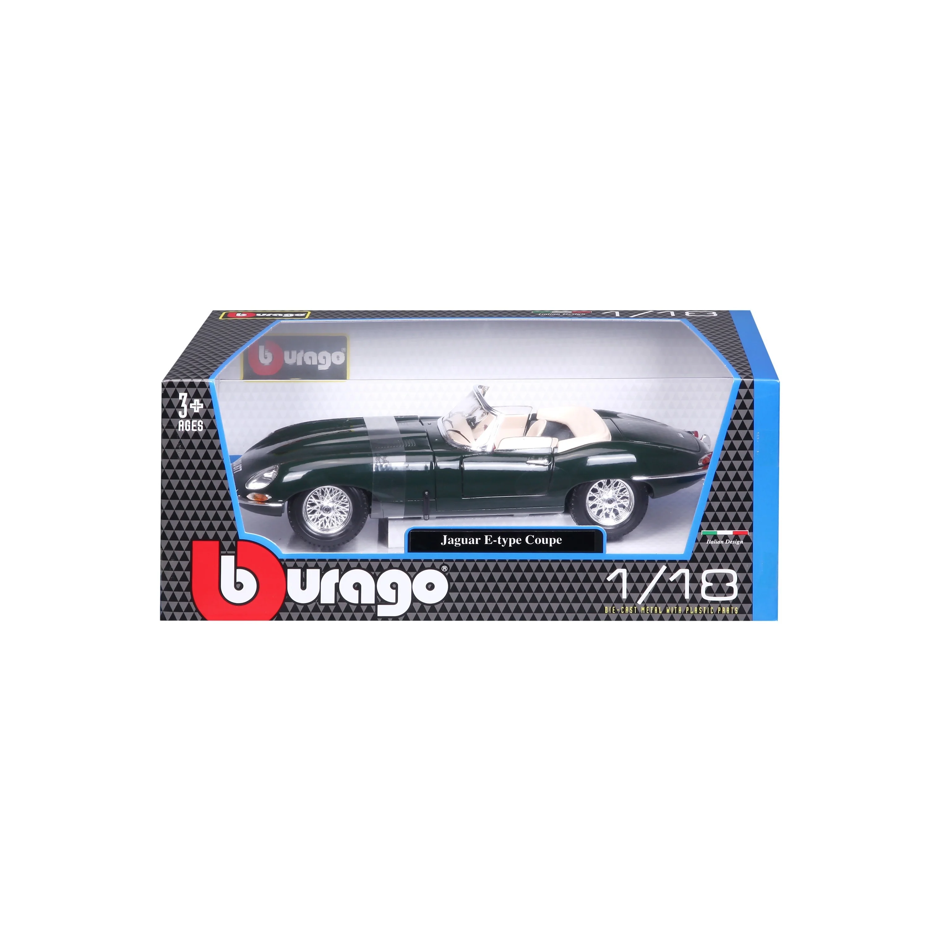 Jaguar E-type Cabriolet 1:18 verde - Image 7
