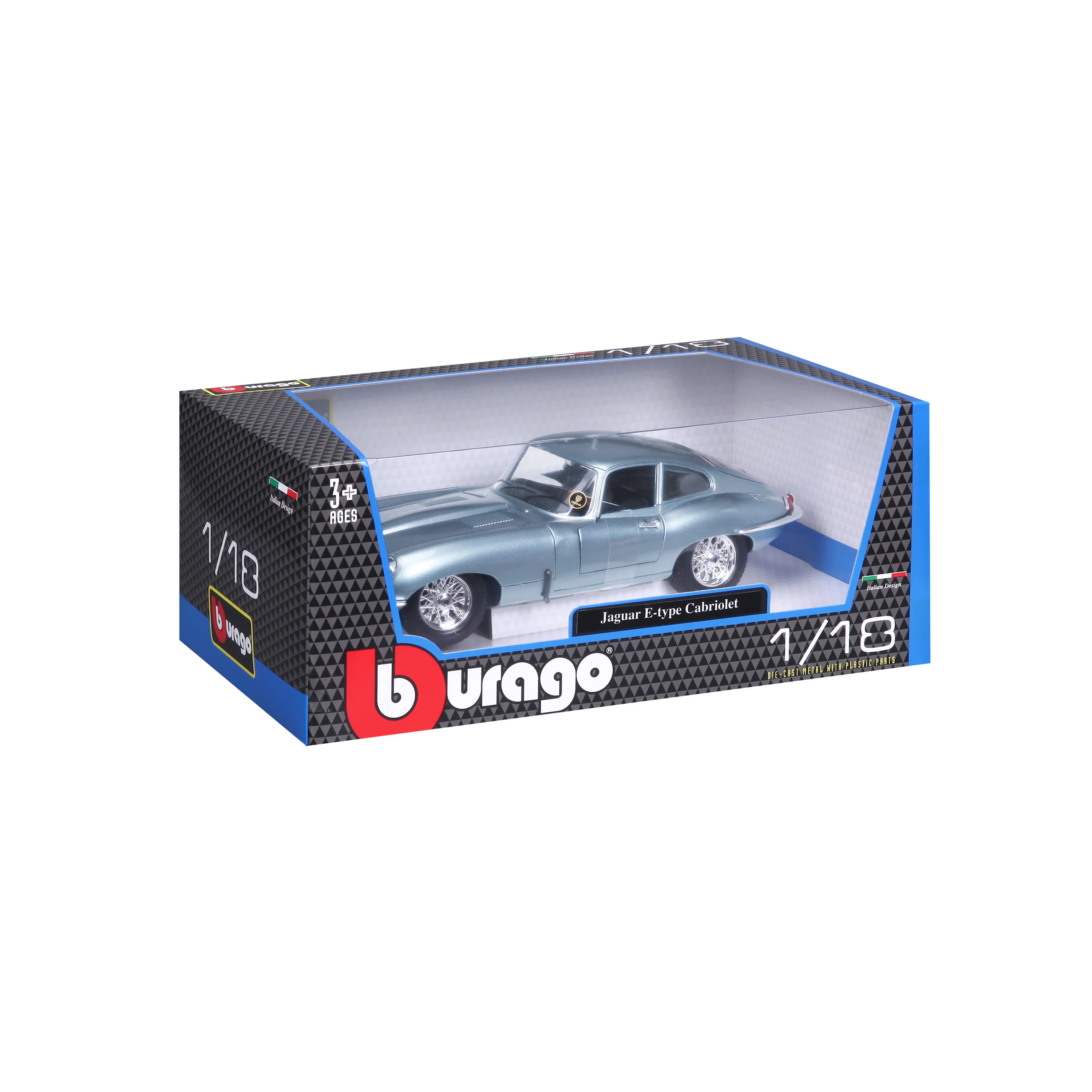Jaguar E-type Coupe 1:18 azzurro metallizzato - Image 2