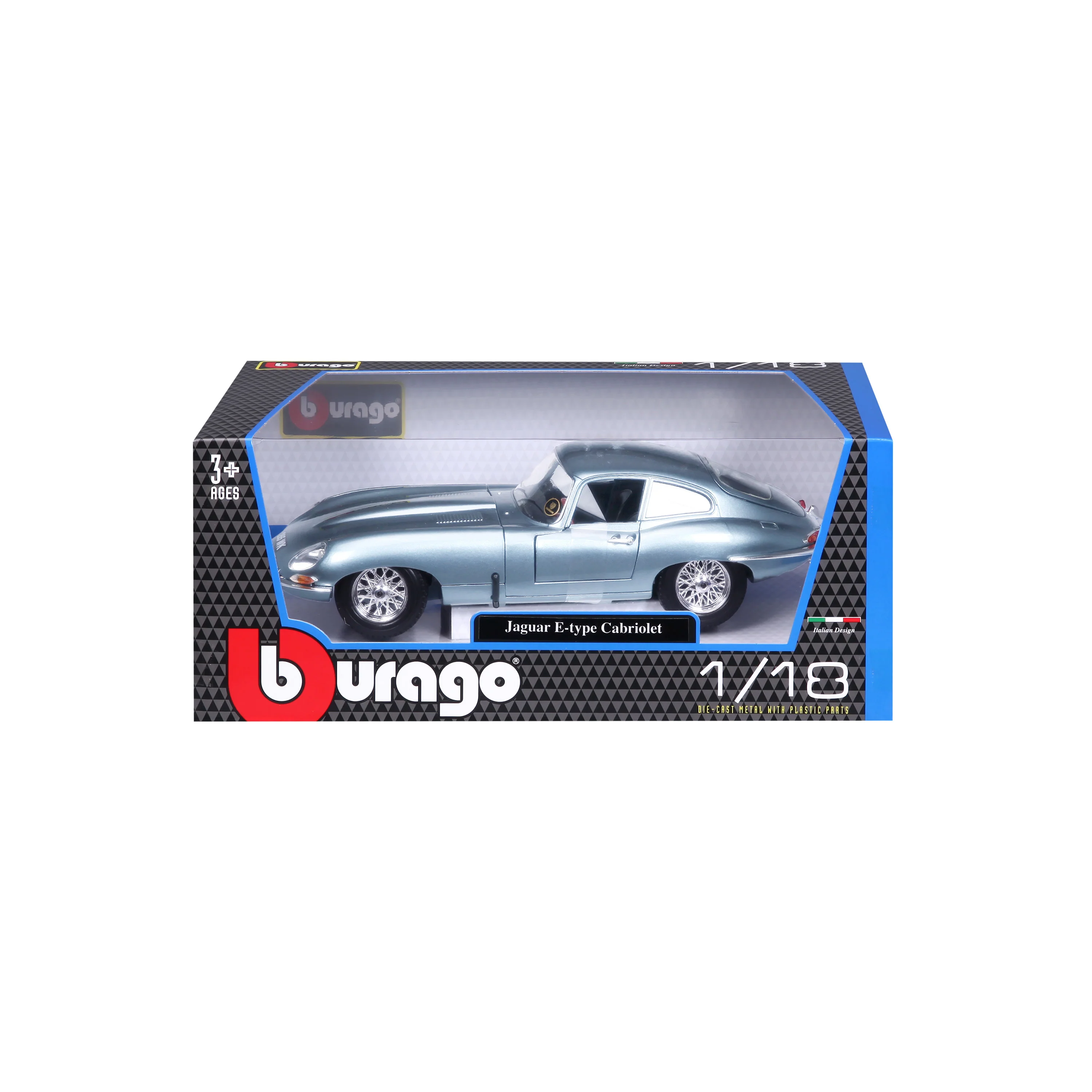 Jaguar E-type Coupe 1:18 azzurro metallizzato - Image 7