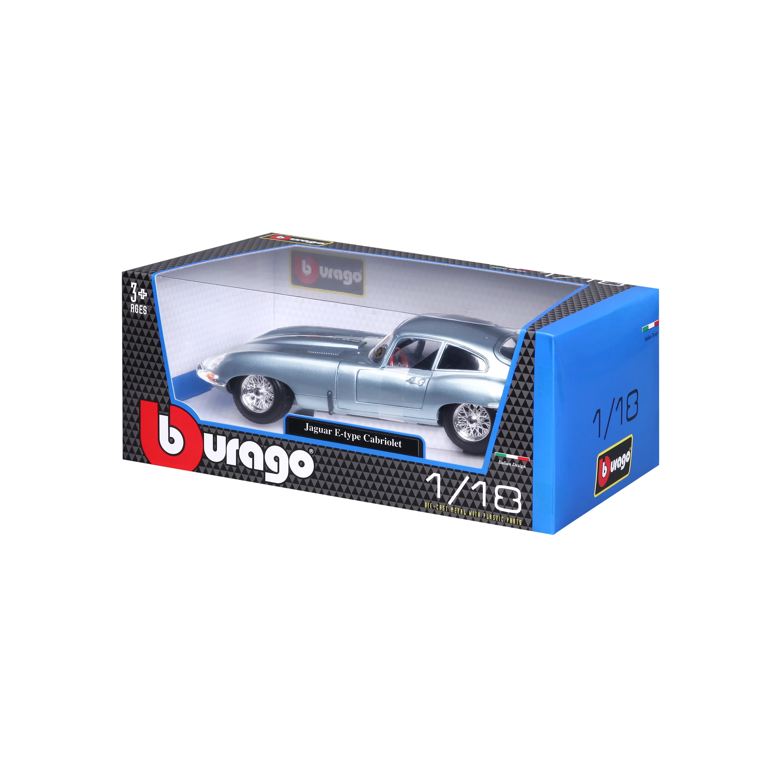 Jaguar E-type Coupe 1:18 azzurro metallizzato - Image 8