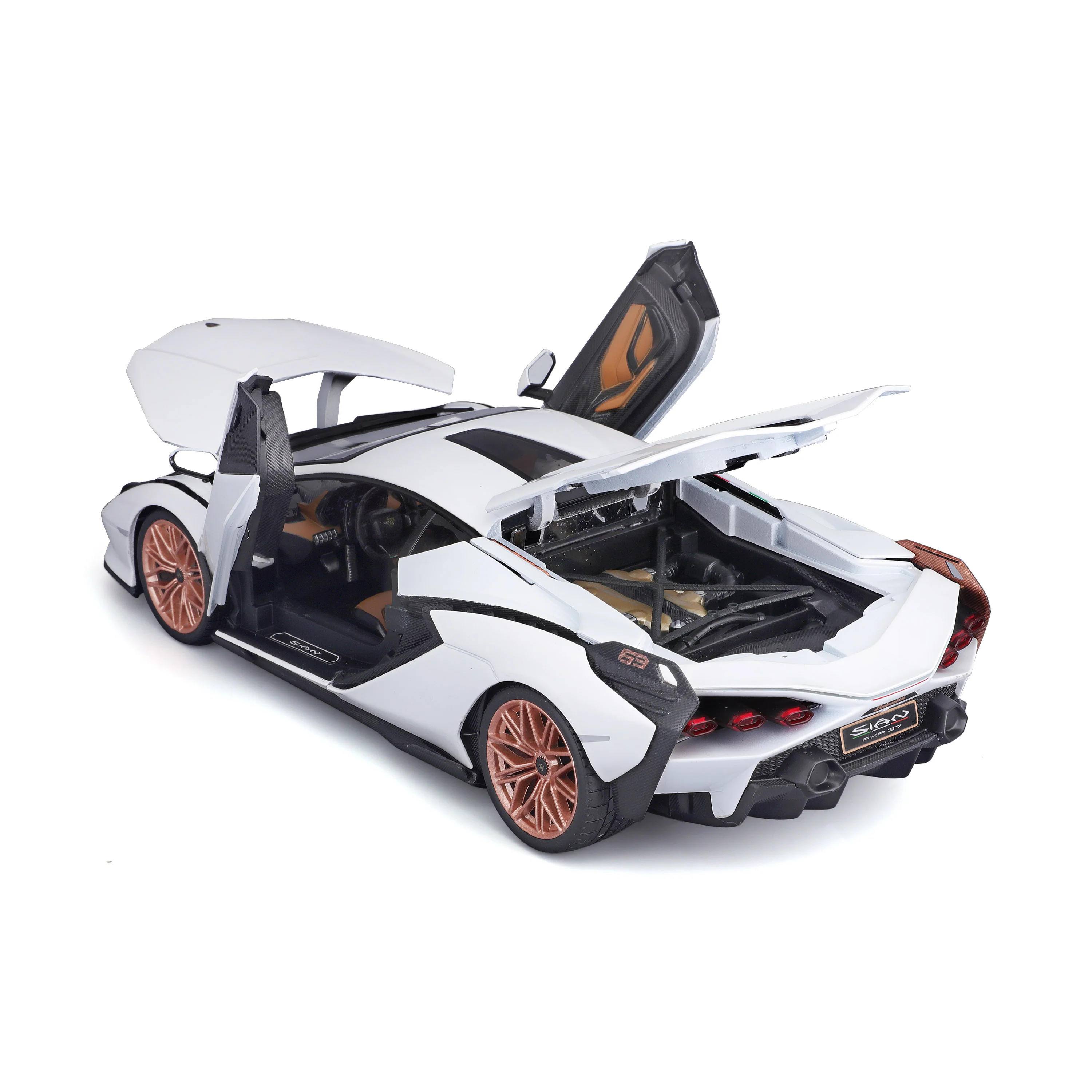 Lamborghini Sian FKP 37 1:18 bianca - Image 5