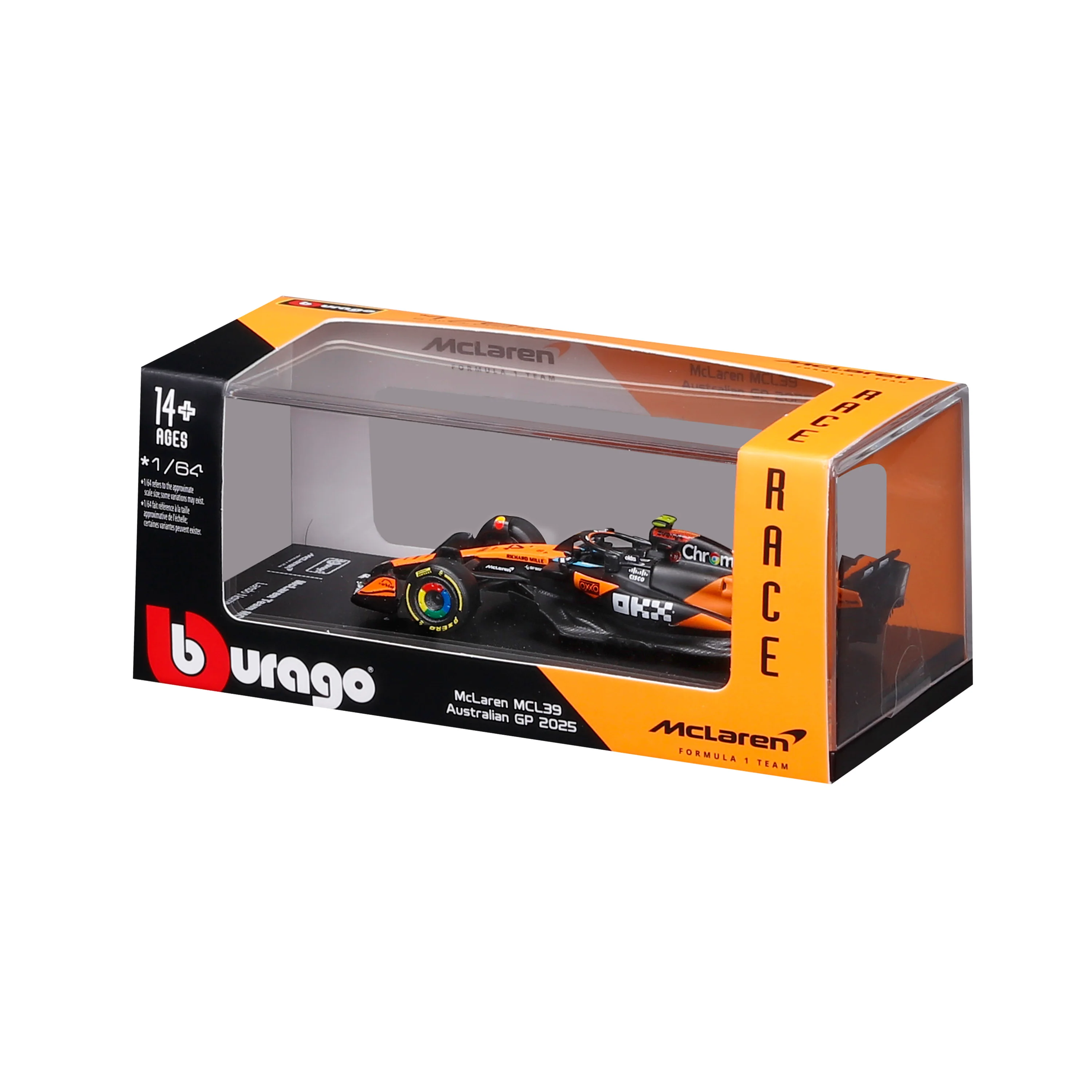 McLaren F1 MCL39 2025 #4 Norris 1:64 with display case - Image 8