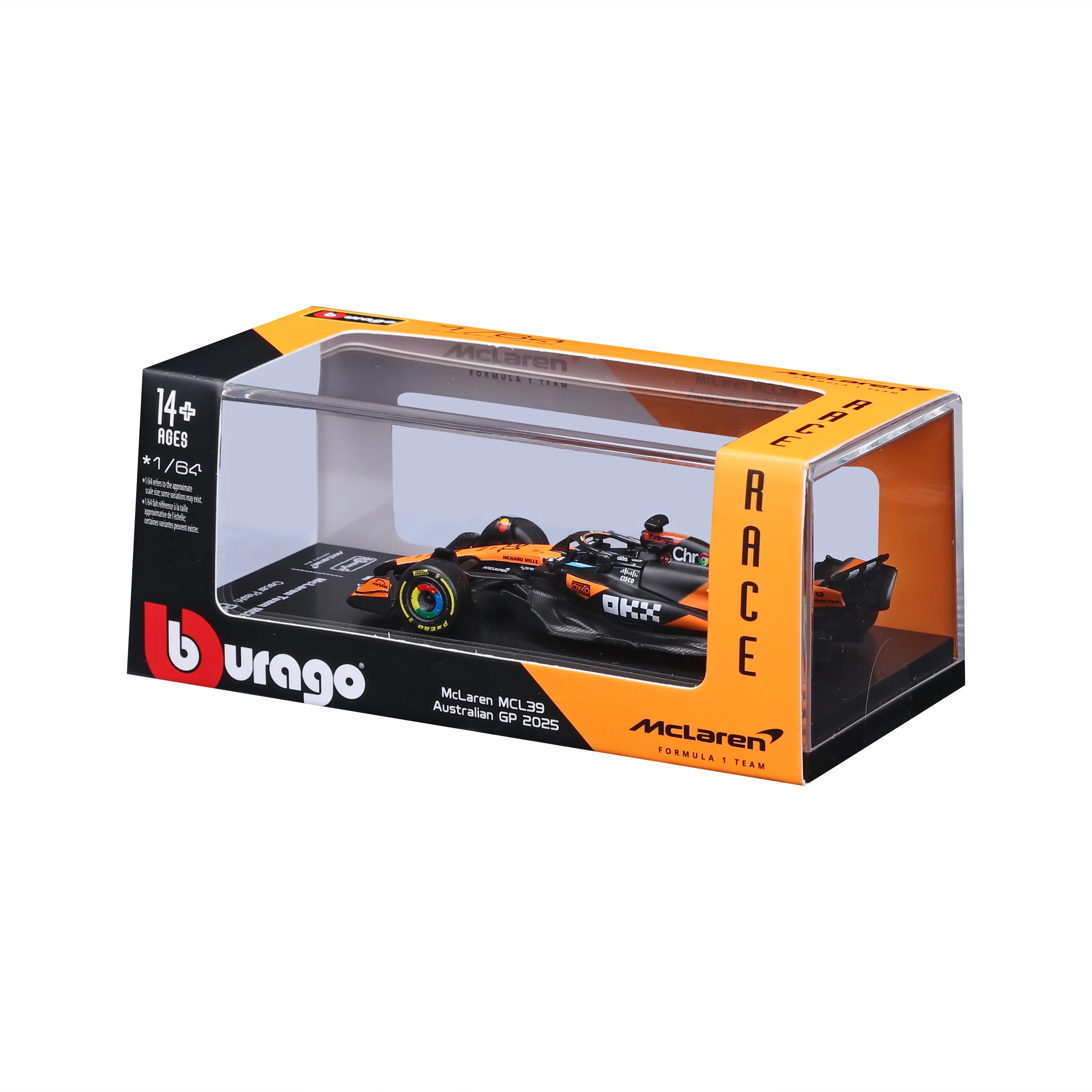 McLaren F1 MCL39 2025 #81 Piastri 1:64 with display case - Image 8