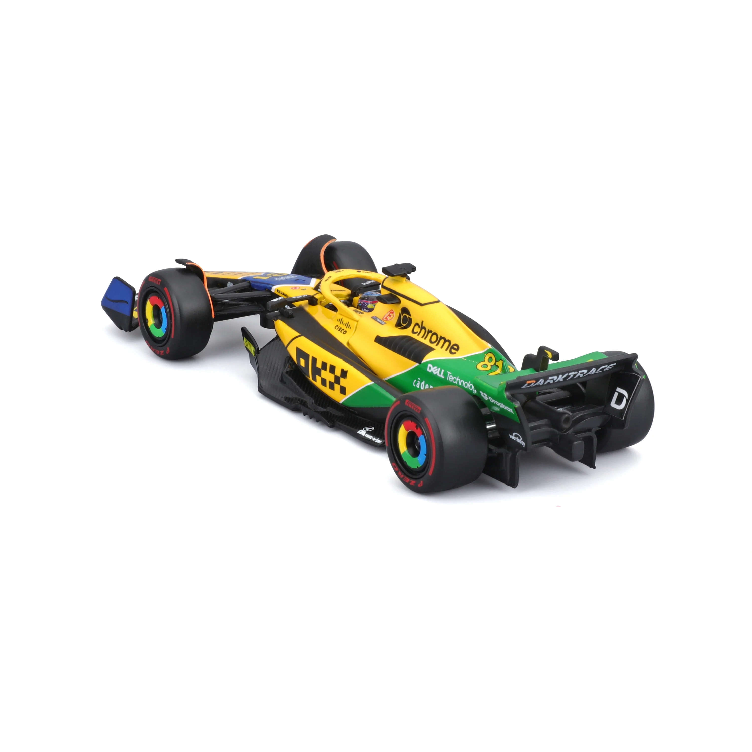 McLaren MCL38 #81 Oscar Piastri Monaco GP 2024 Senna 30th Anniversary 1:43 with driver and display case - Image 4
