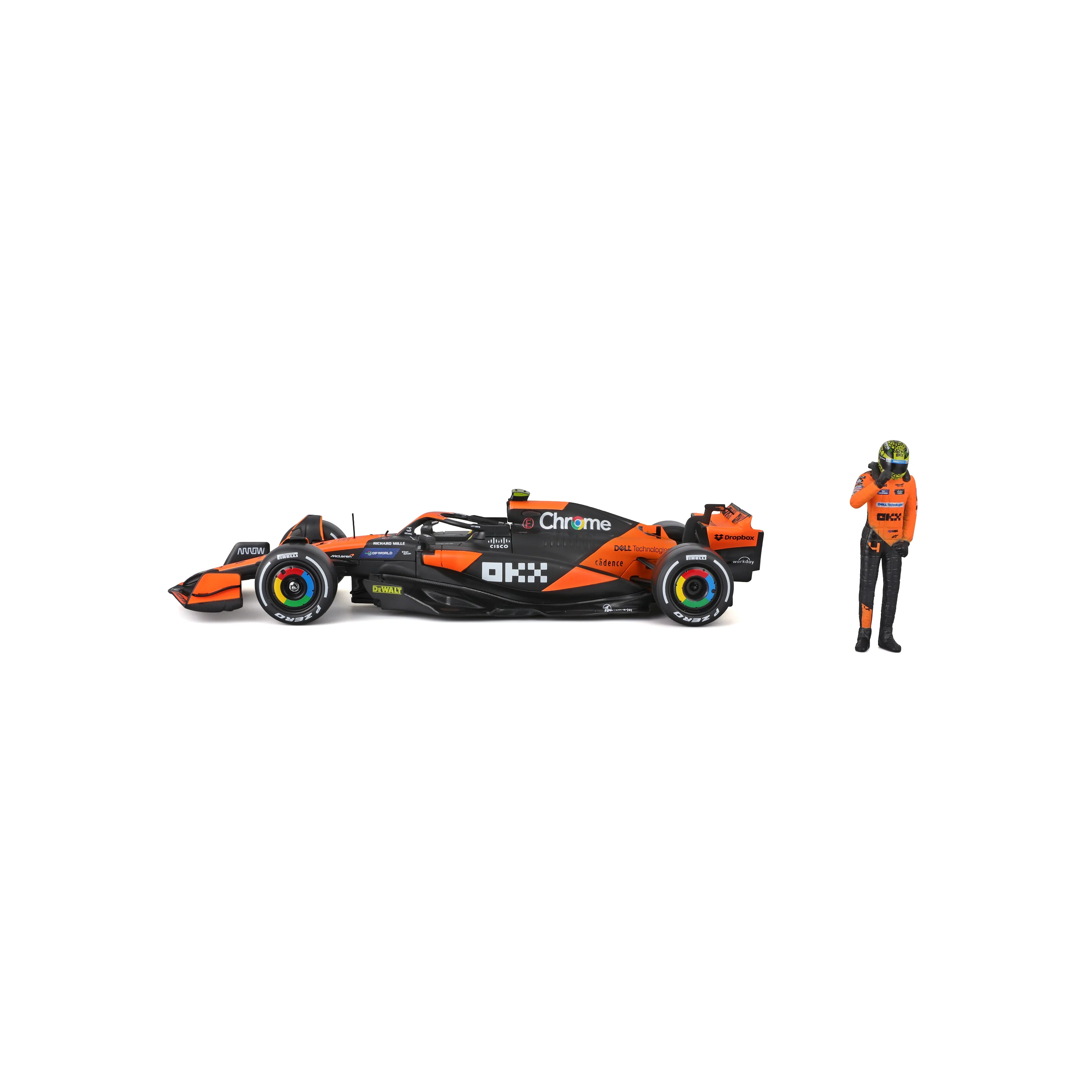 McLaren MCL38 Lando Norris #4 F1 2024 – 1:24 Scale Diecast Model with Driver - Image 3
