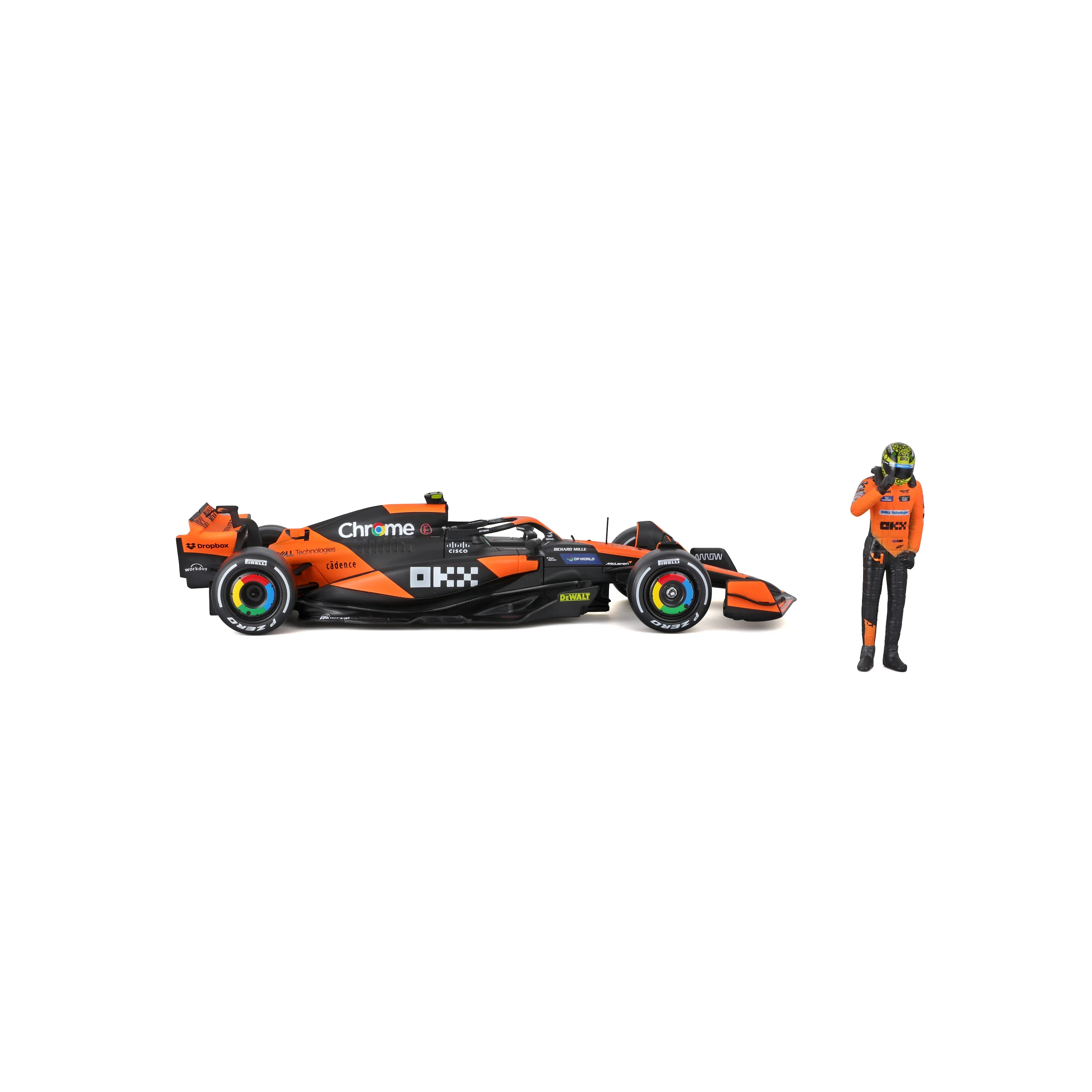 McLaren MCL38 Lando Norris #4 F1 2024 – 1:24 Scale Diecast Model with Driver - Image 6