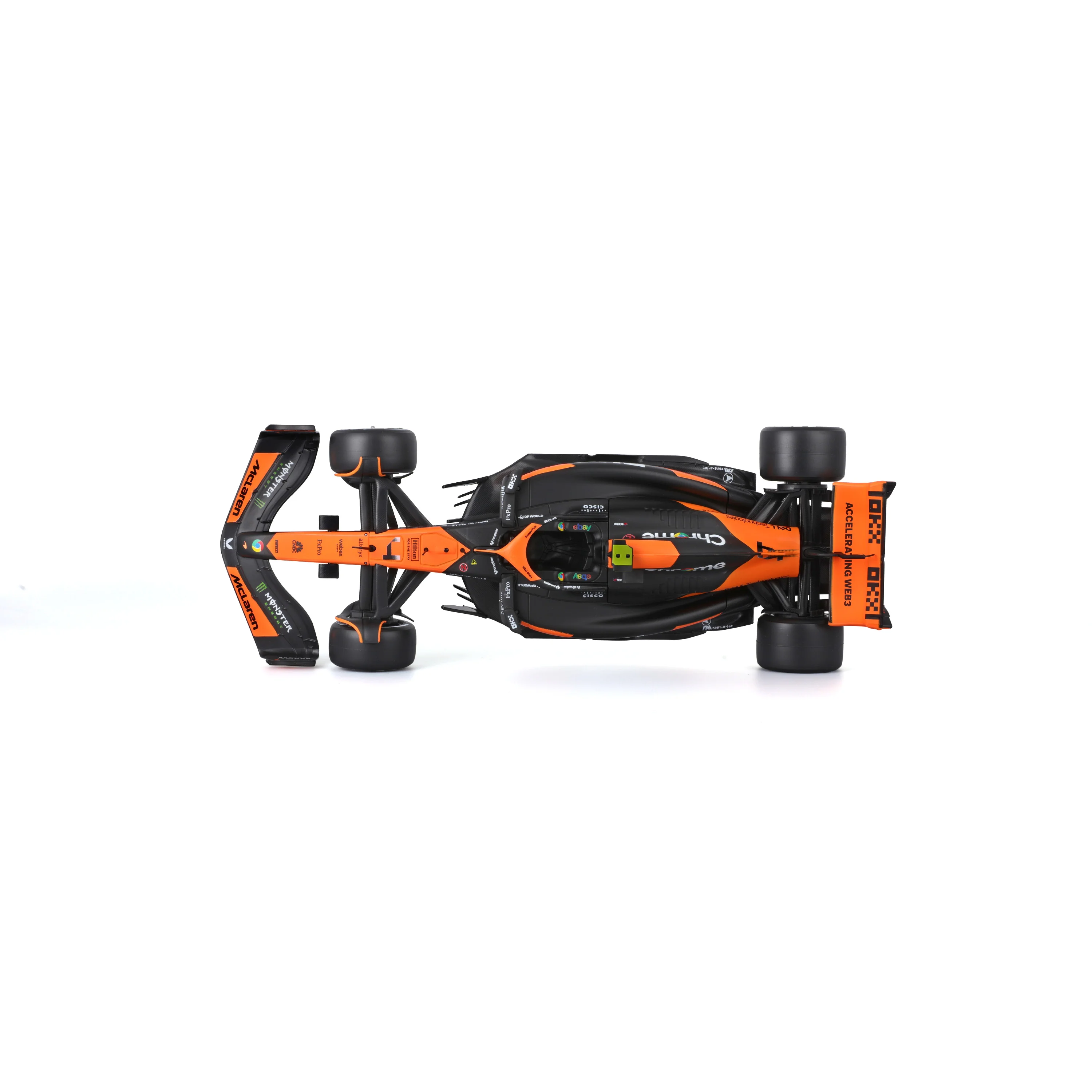 McLaren MCL38 Lando Norris #4 F1 2024 – 1:24 Scale Diecast Model with Driver - Image 7
