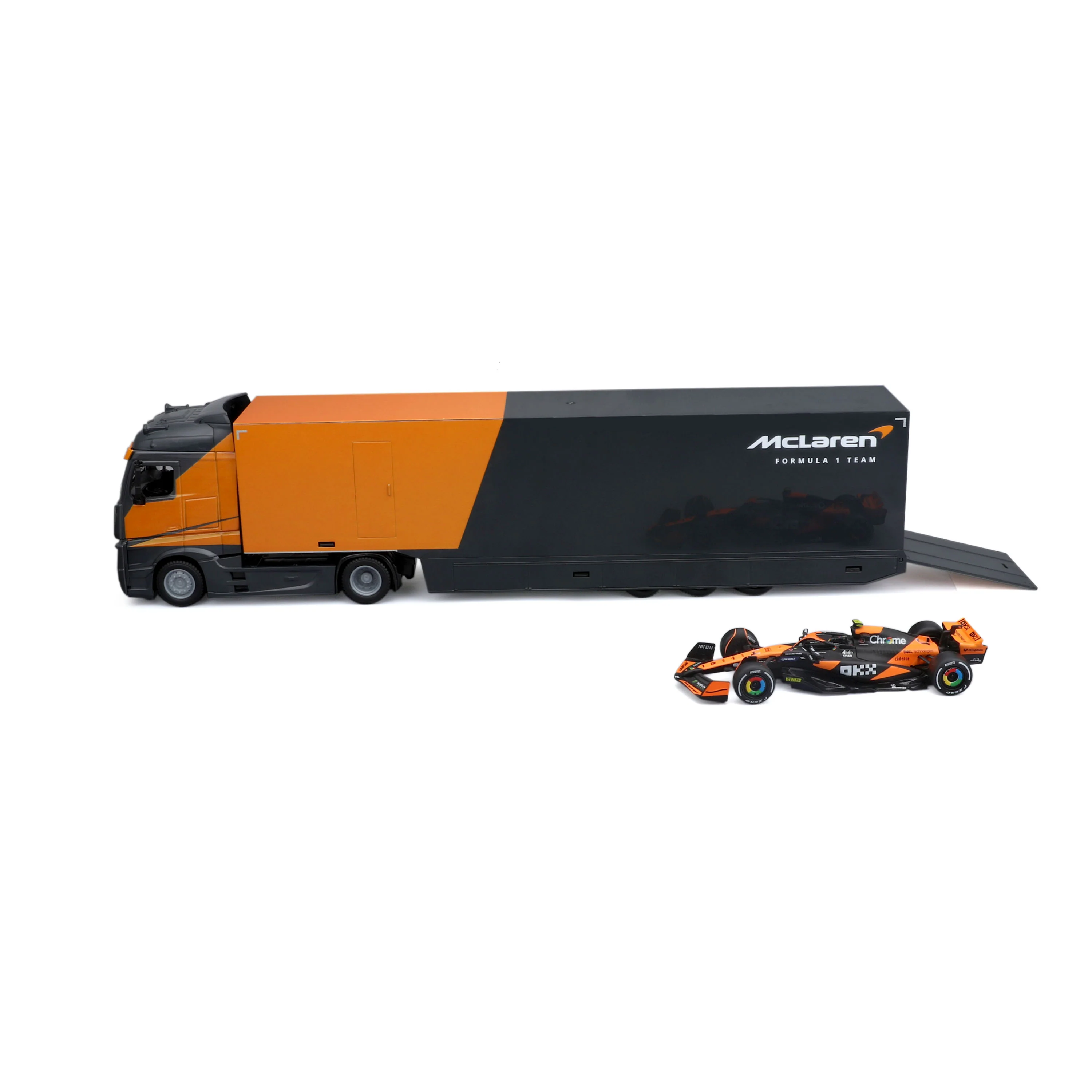 Mercedes Semi Truck with McLaren MCL38 #4 Lando Norris – 1:43 Diecast Model - Image 5