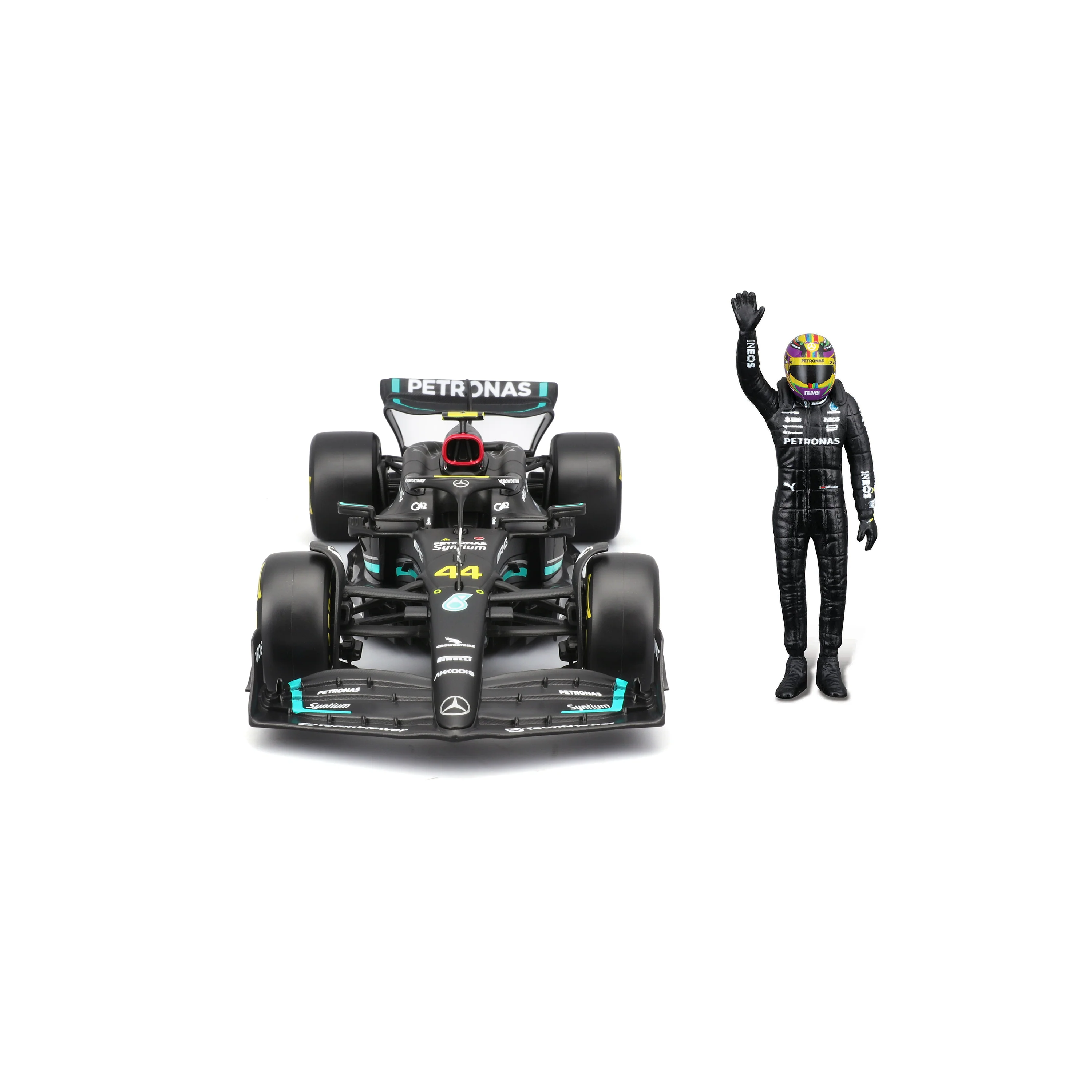 Mercedes W14 E Performance #44 Lewis Hamilton F1 2023 – 1:24 Diecast Model with Driver - Image 5