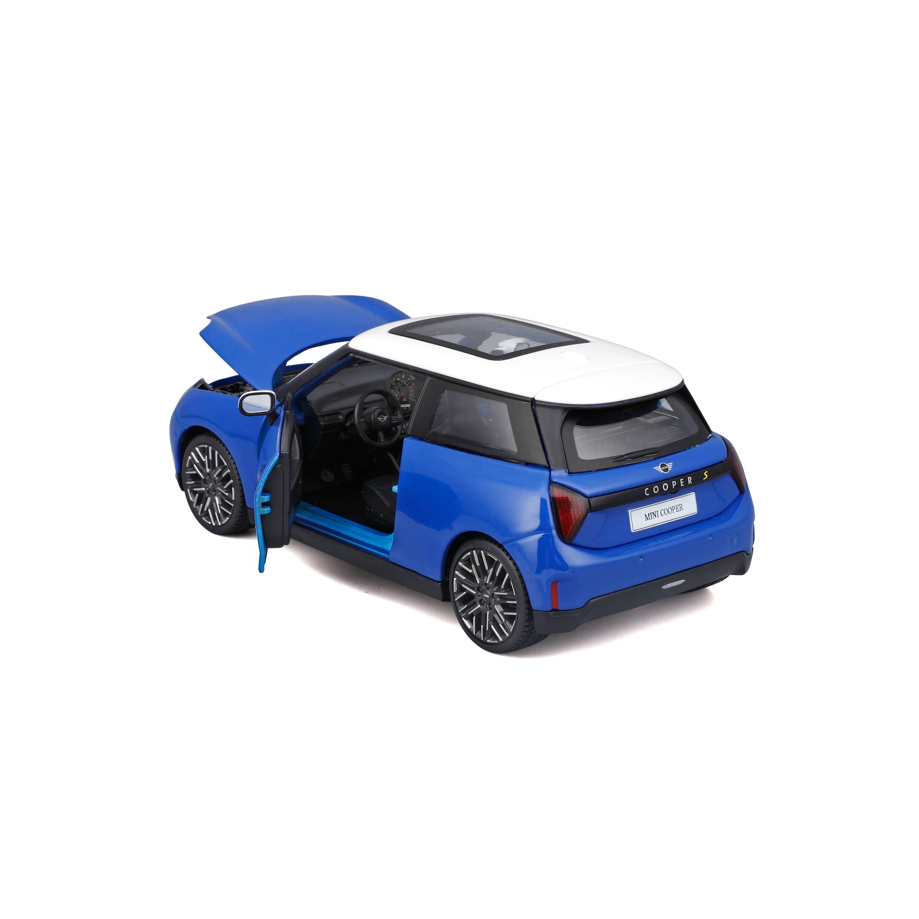 MINI Cooper SE (J01) 2024 Blue - 1:24 Scale - Image 4