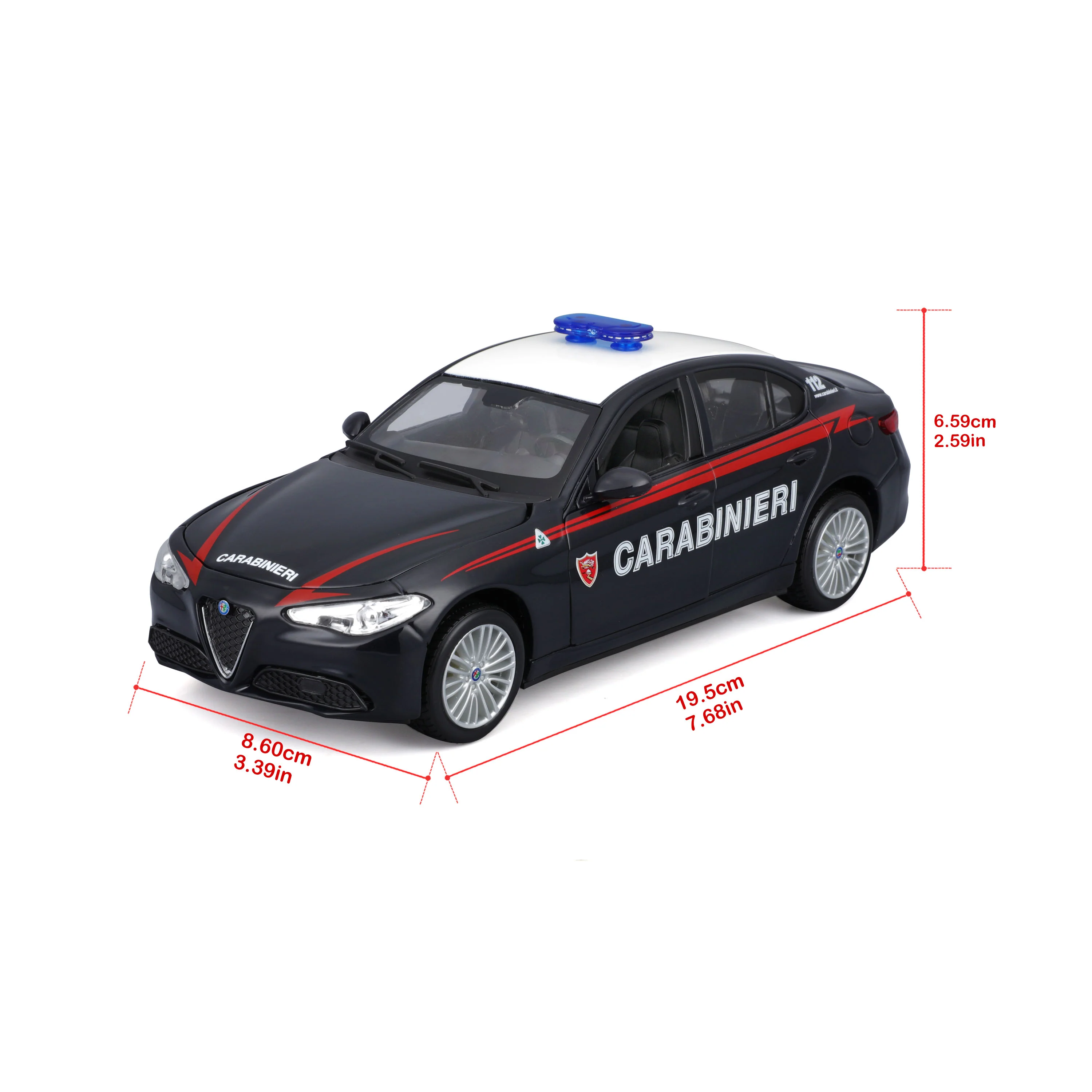 Model Kit Alfa Romeo GIULIA CARABINIERI – 1:24 - Image 5