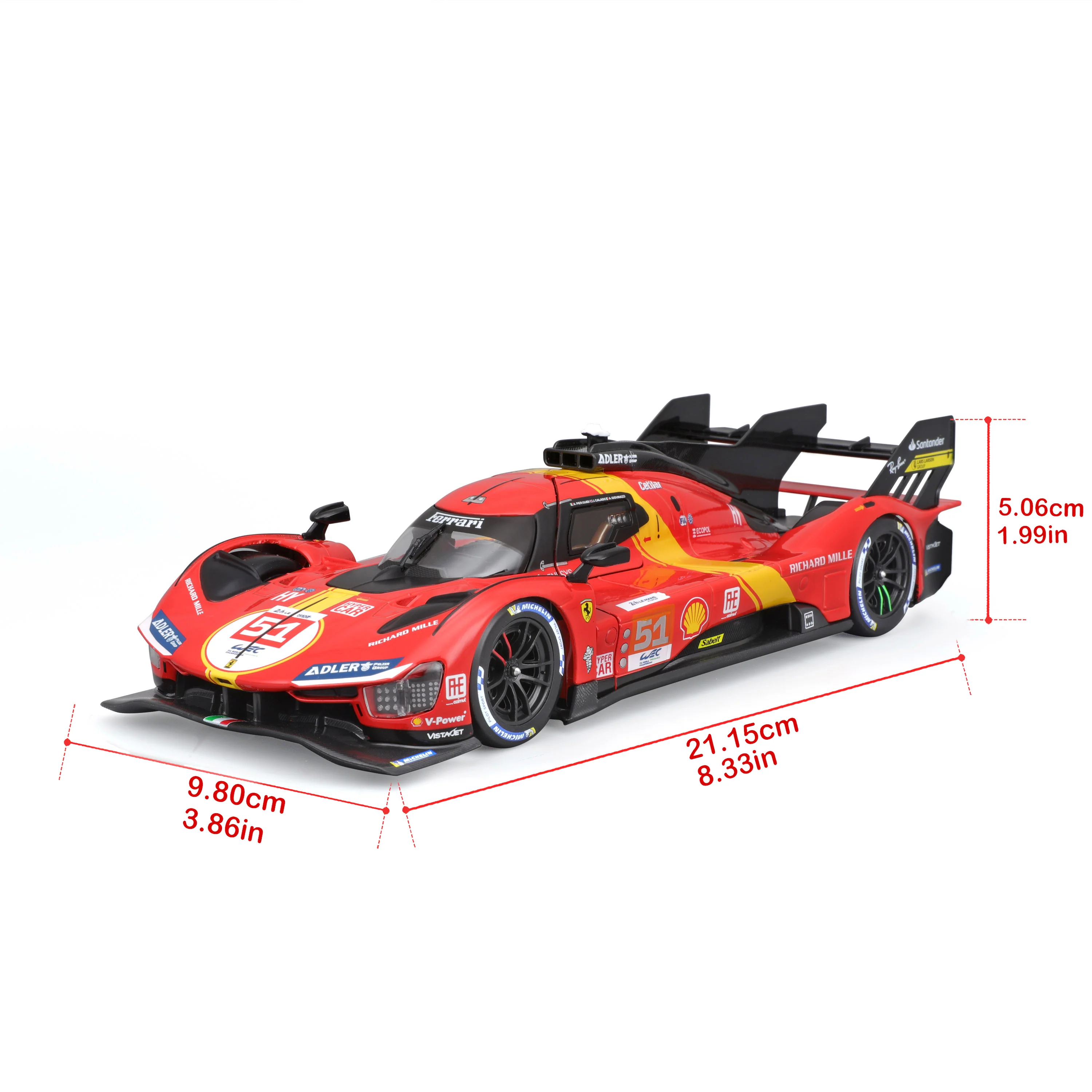 Model Kit Ferrari 499P #51 24h Le Mans Champion 2023 – 1:24 Scale - Image 11