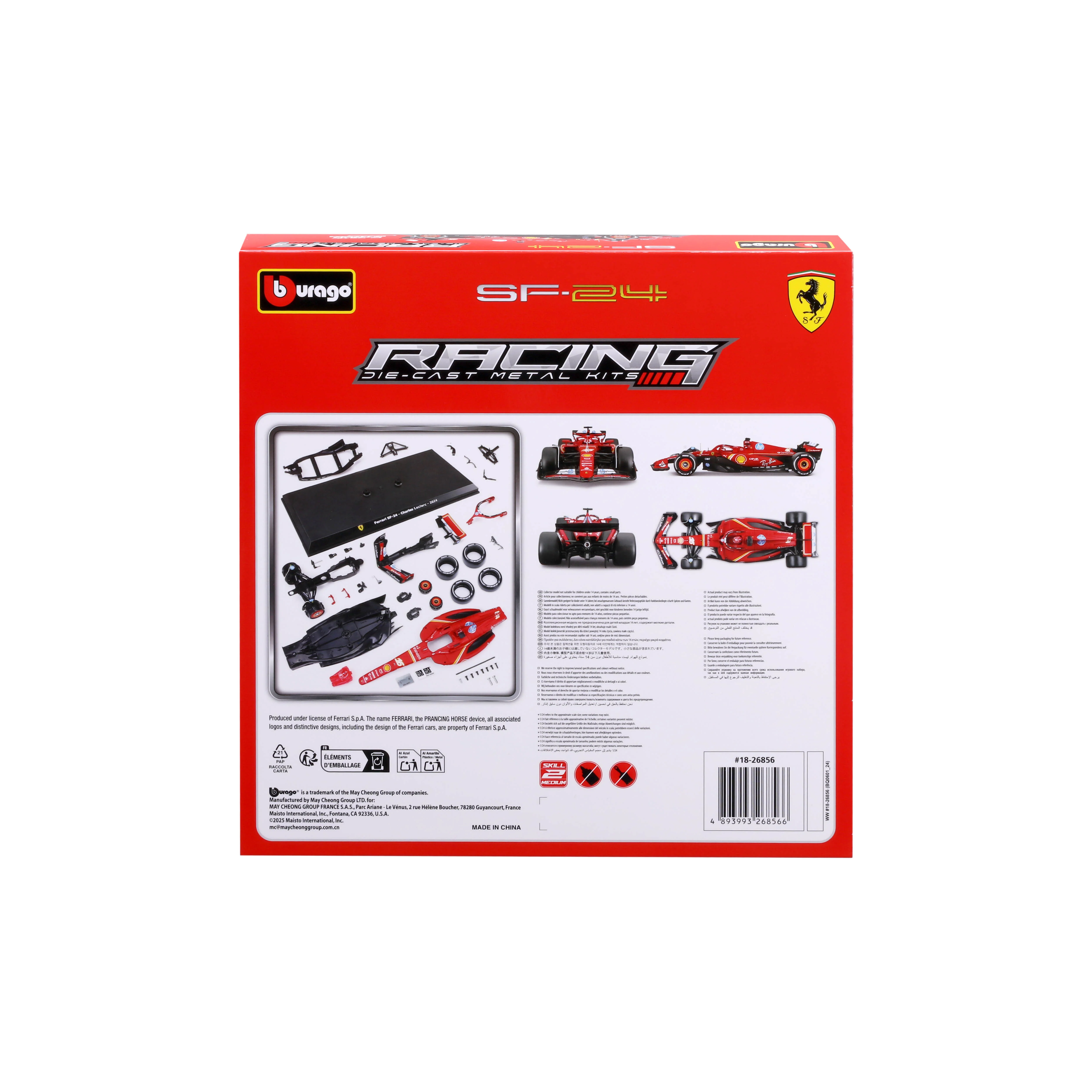 Model Kit Ferrari SF-24 2024 #16 Charles Leclerc F1 2024 – Scale 1:24 - Image 3