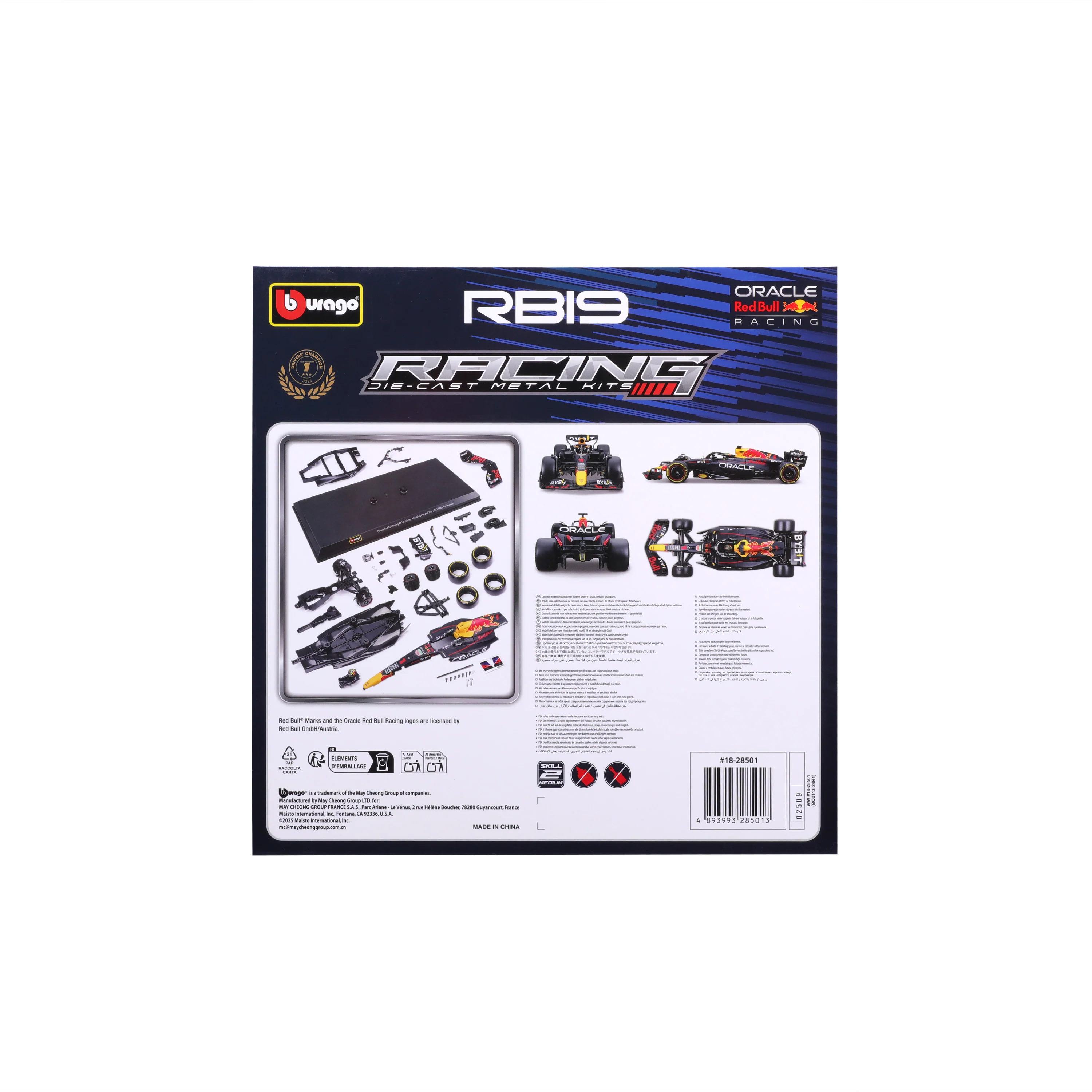 Model Kit Red Bull RB19 2023 #1 Max Verstappen – 1:24 scale - Image 7