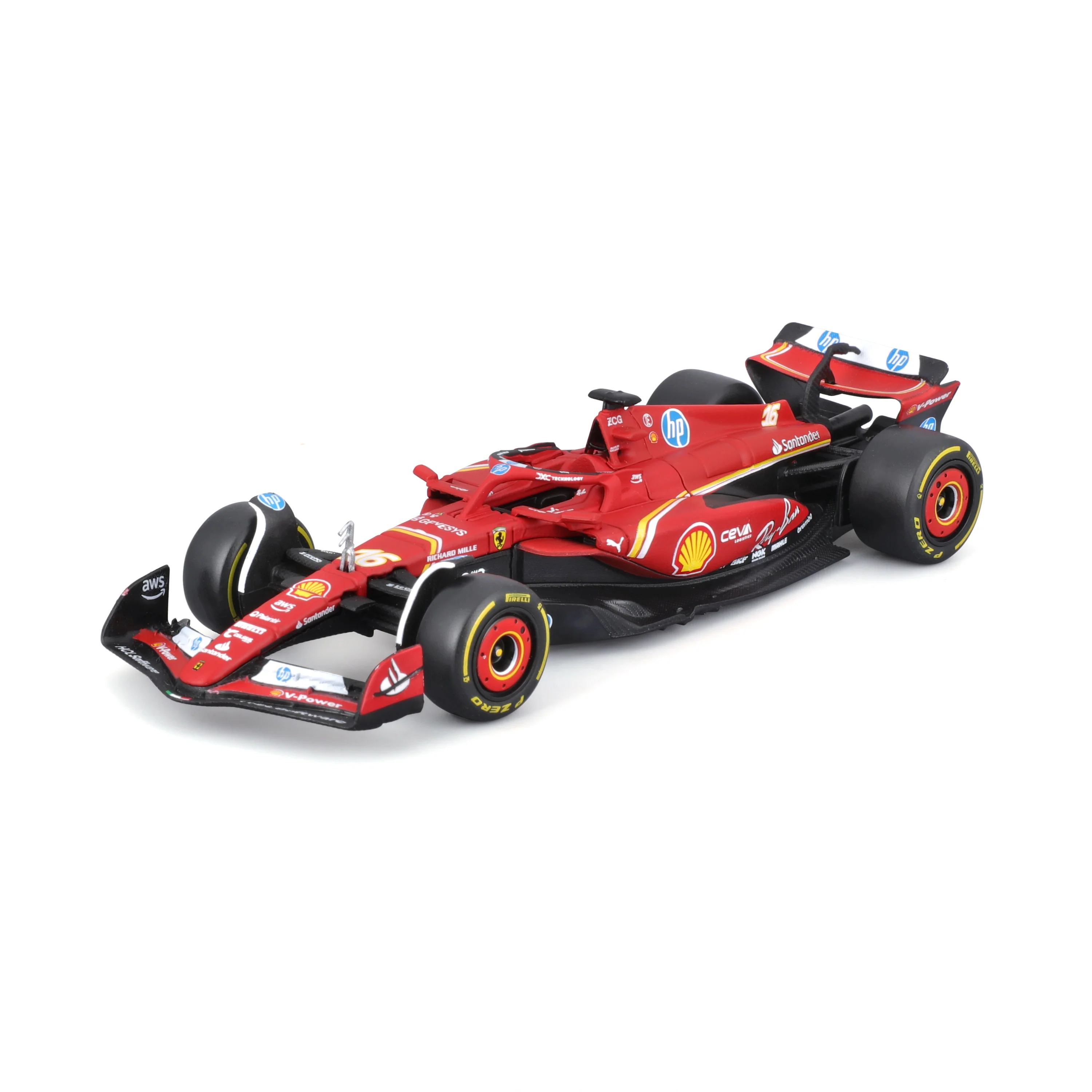 Pit Stop Ferrari with SF-24 #16 Charles Leclerc Diecast Model 1:43 F1 2024 - Image 3