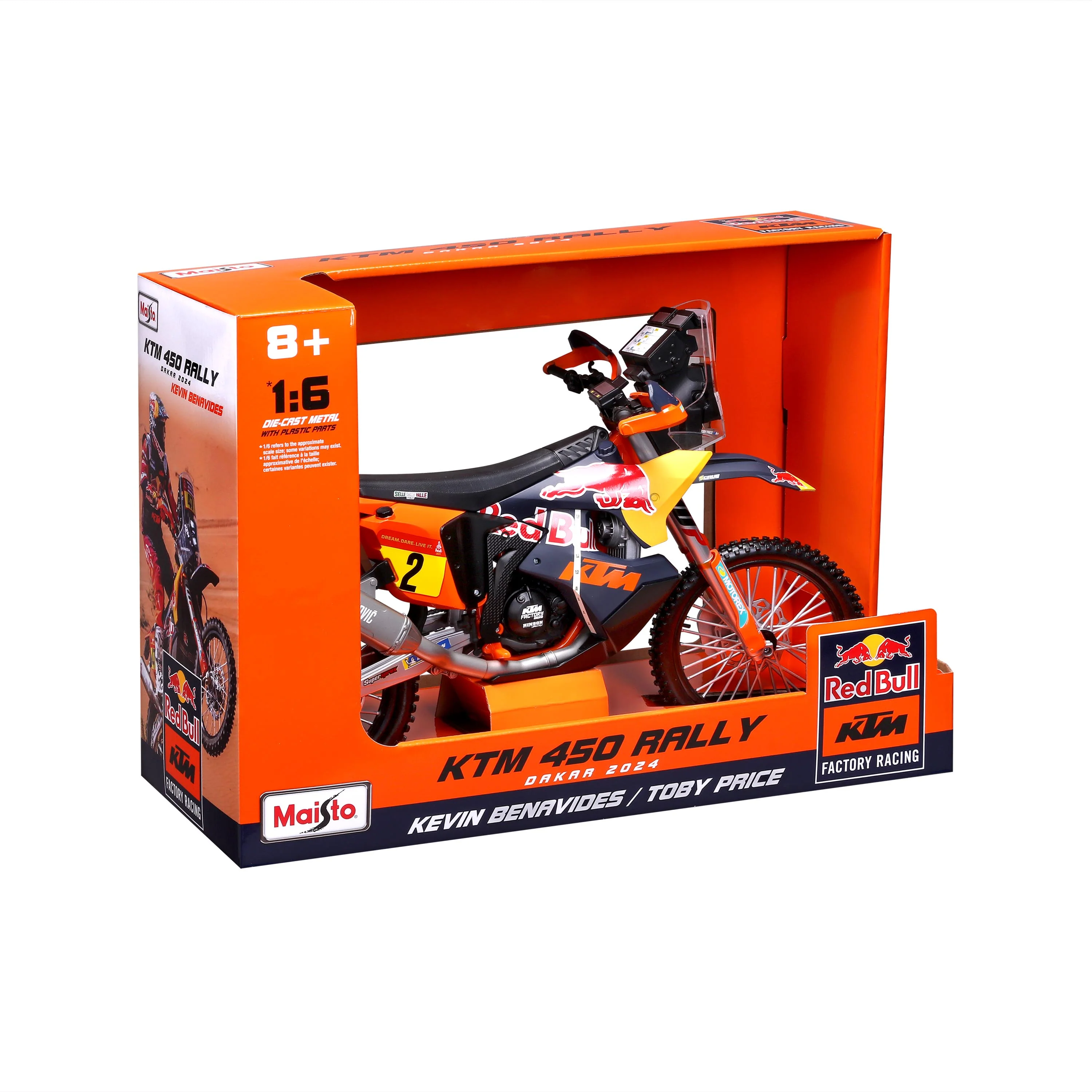 Red Bull Ktm 450 Rally Dakar 2024 1:6 - Image 3