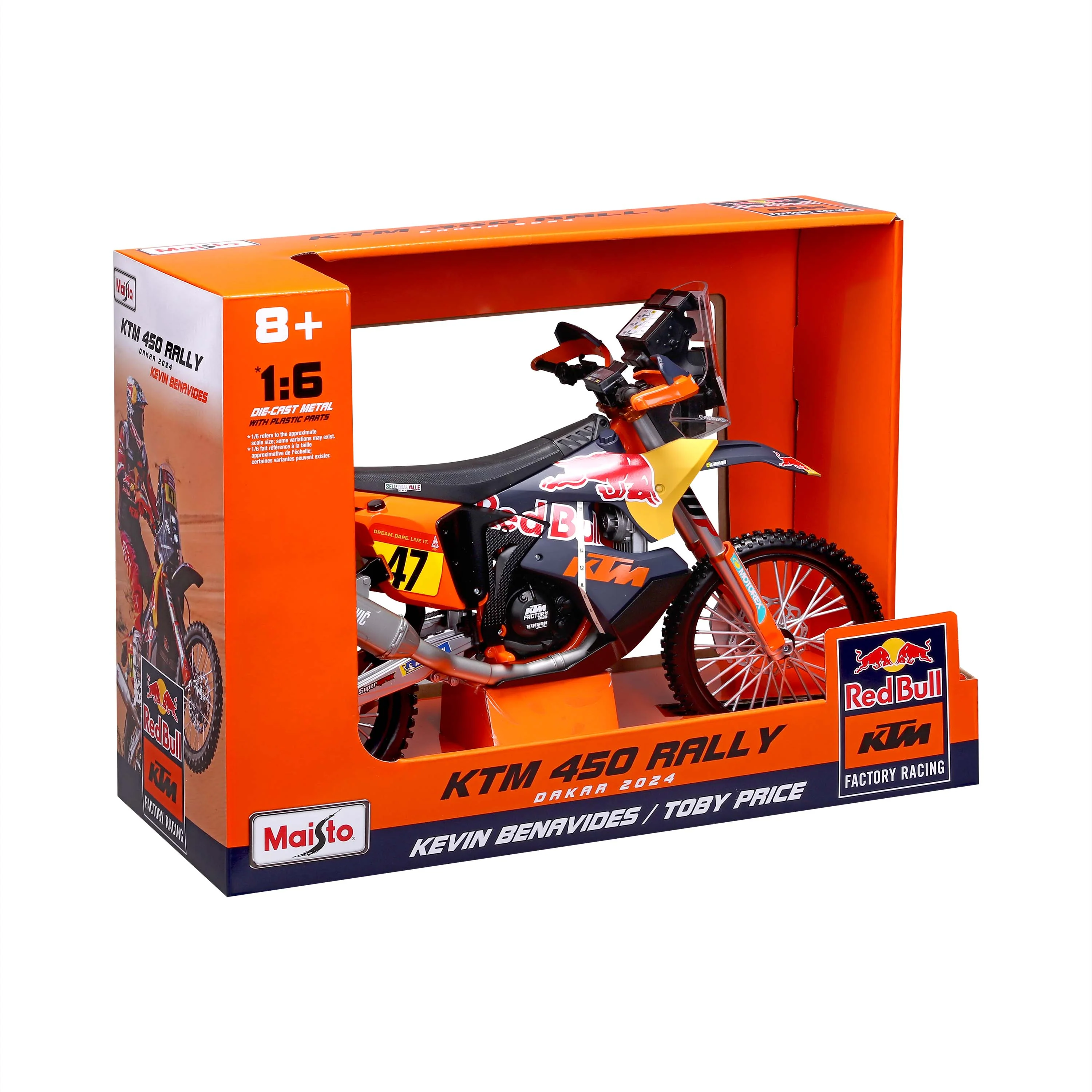 Red Bull Ktm 450 Rally Dakar 2024 1:6 - Image 4